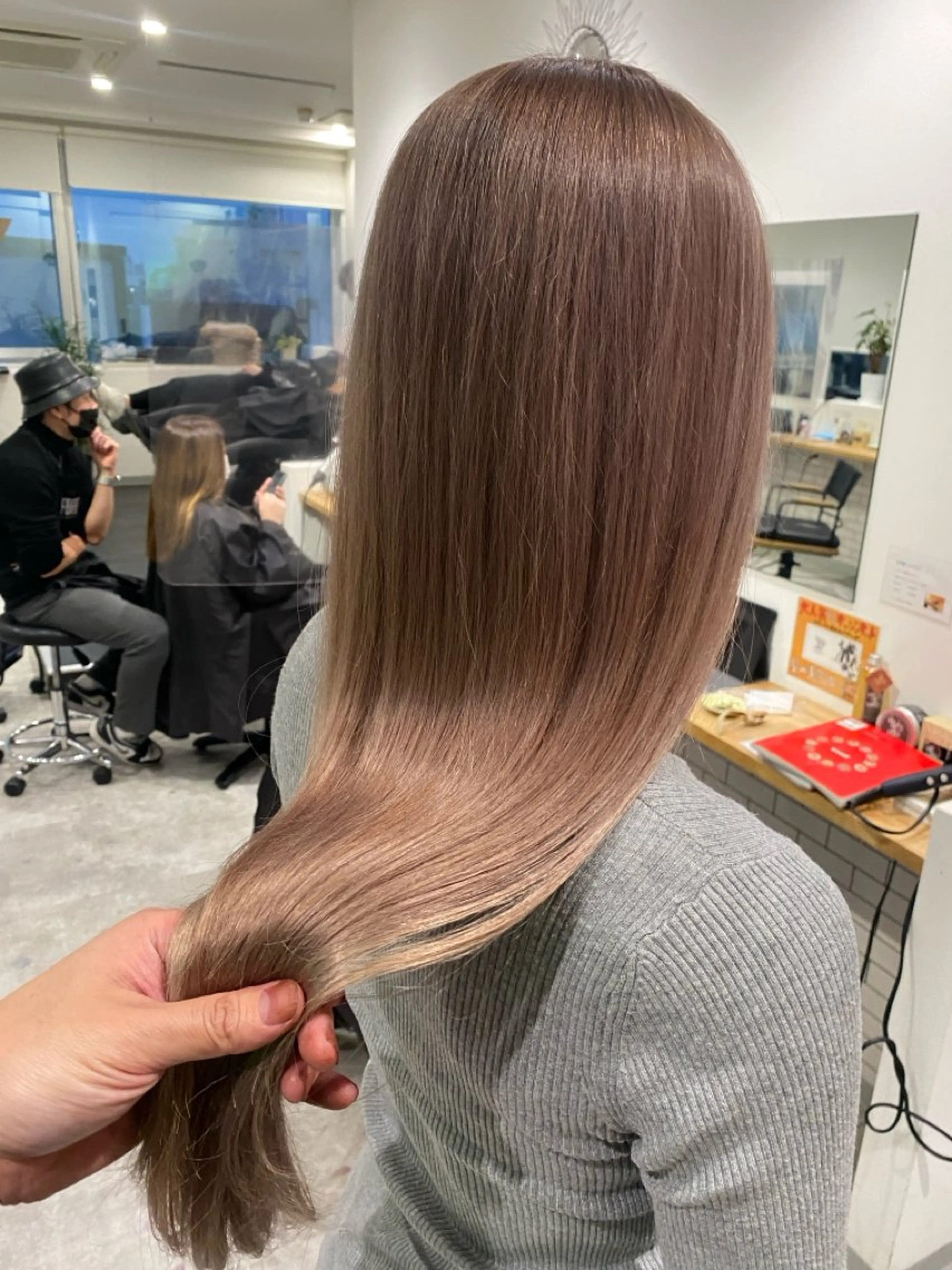 【3月限定❗️】⭐️ブリーチありダブルカラー+トリートメント⭐️の写真