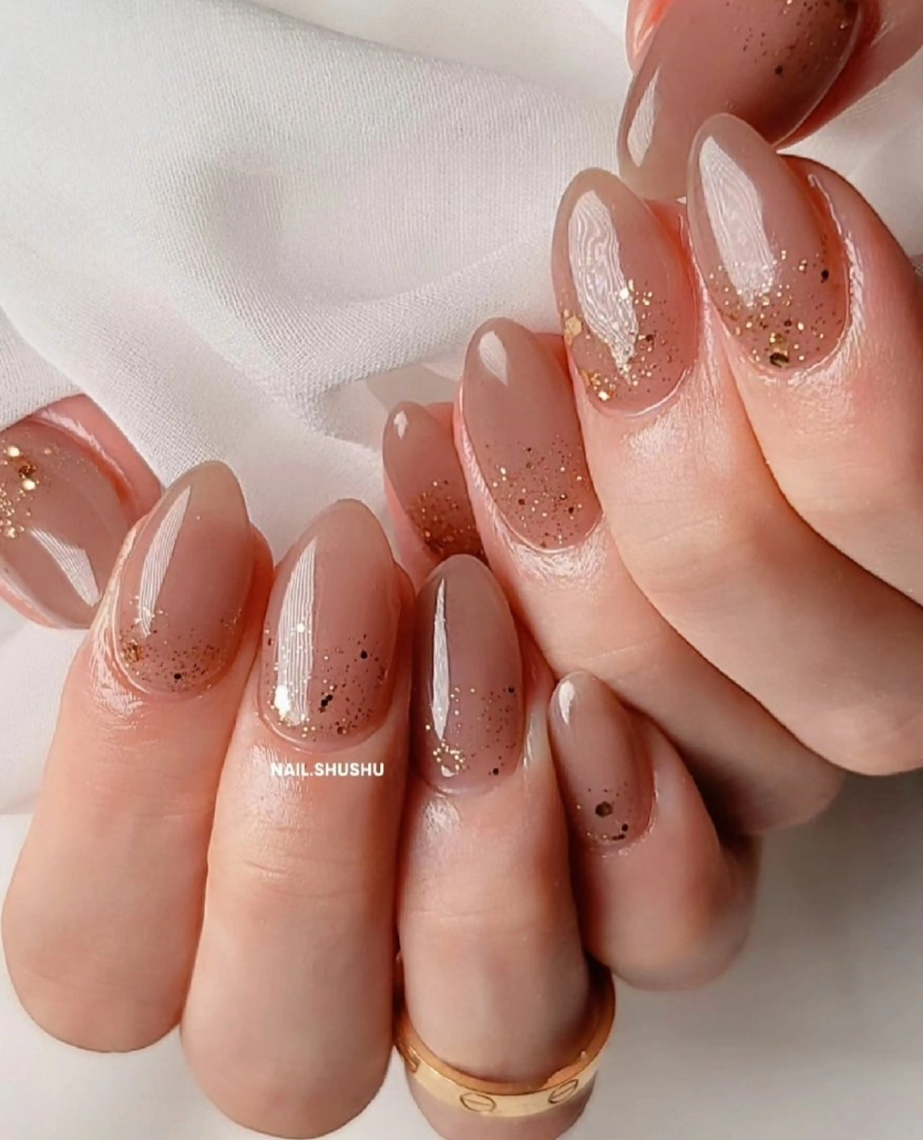 ネイル 持ち込み ニュアンスネイル ワンカラーネイル シンプルネイル 3dパーツ/流行り 👧shushu❤️のネイルデザイン