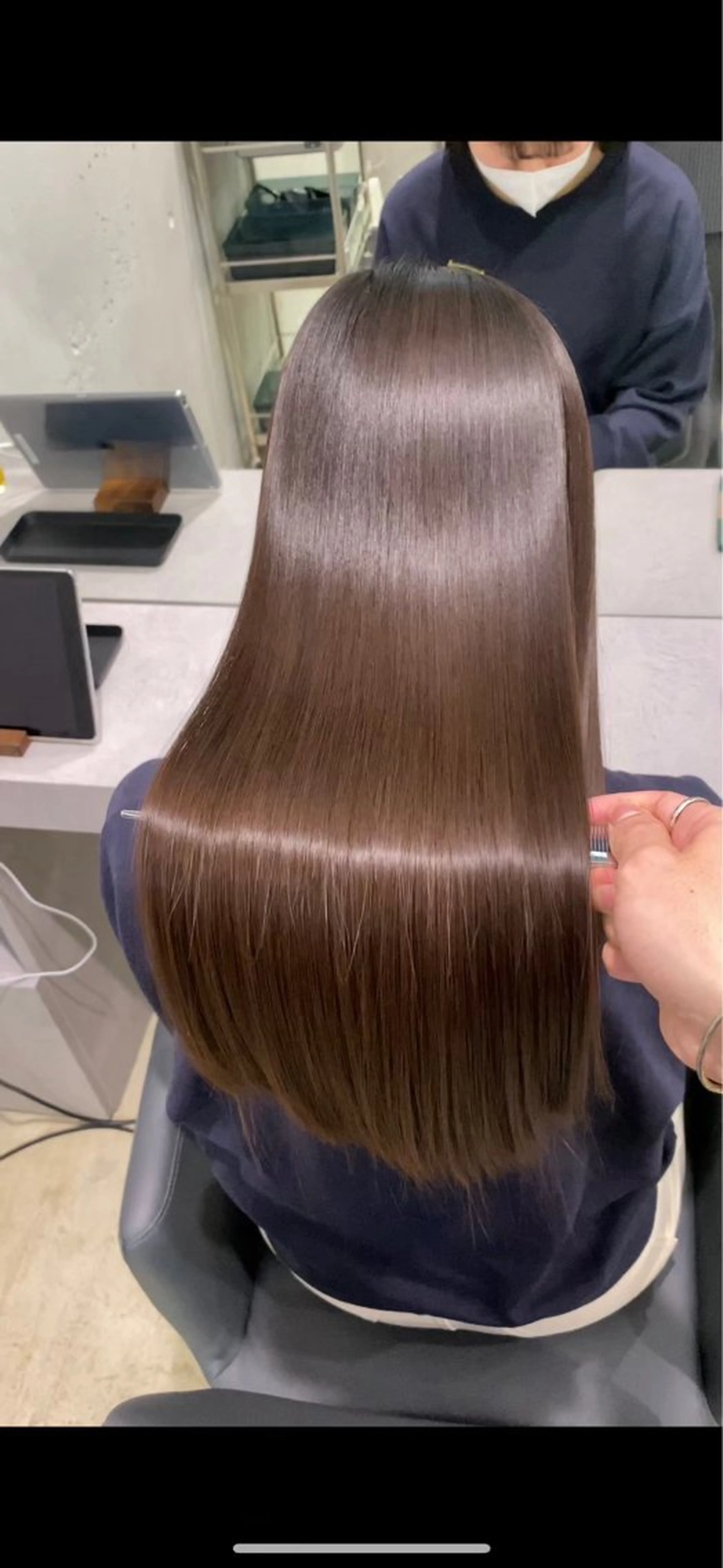 ロング 【ヤバ髪から美髪へ】 縮毛矯正特化アチワのヘアスタイル