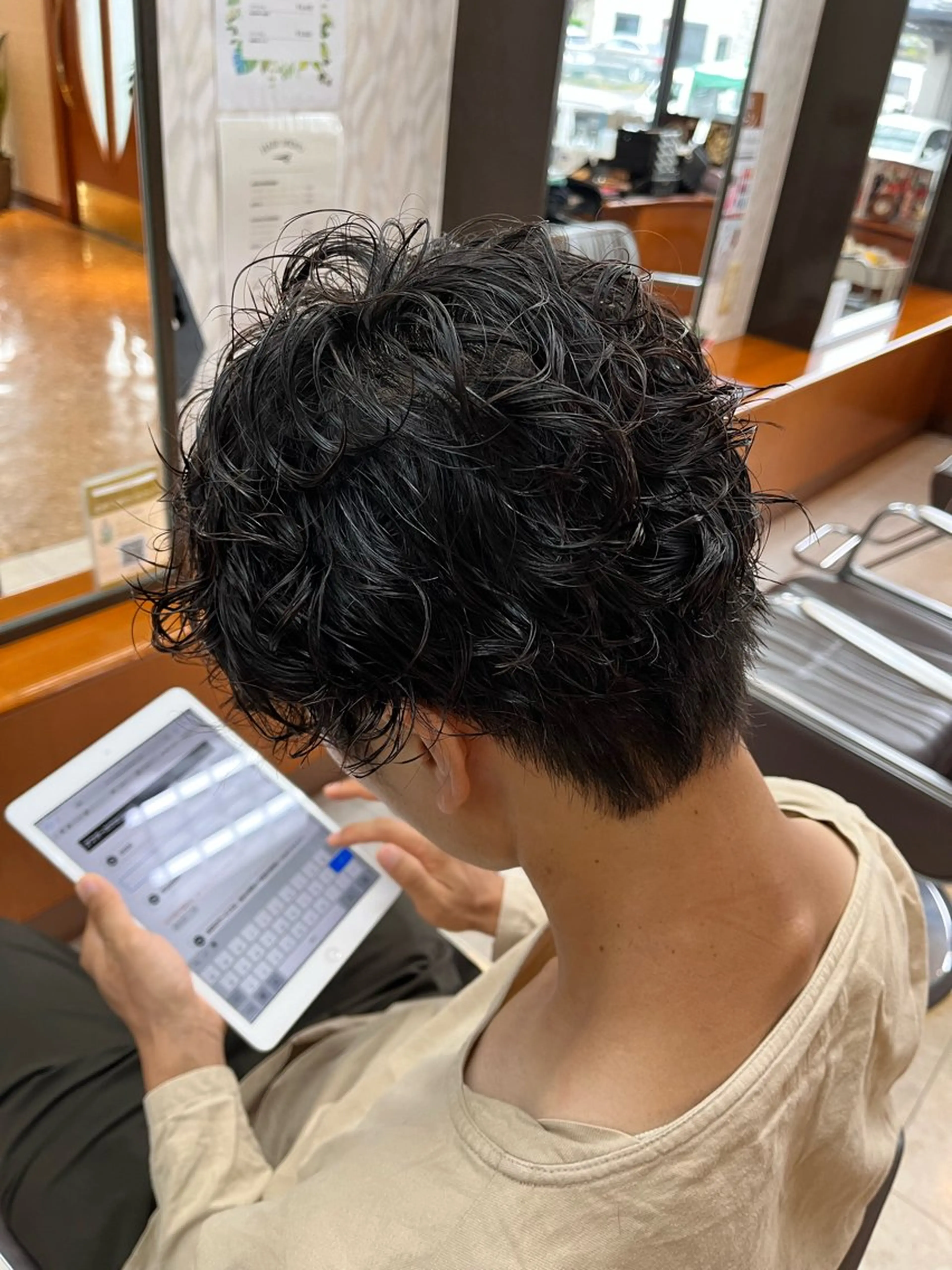 パーマ メンズ メンズパーマ スパイラルパーマ カット パーマ 熊谷 はつなのヘアスタイル