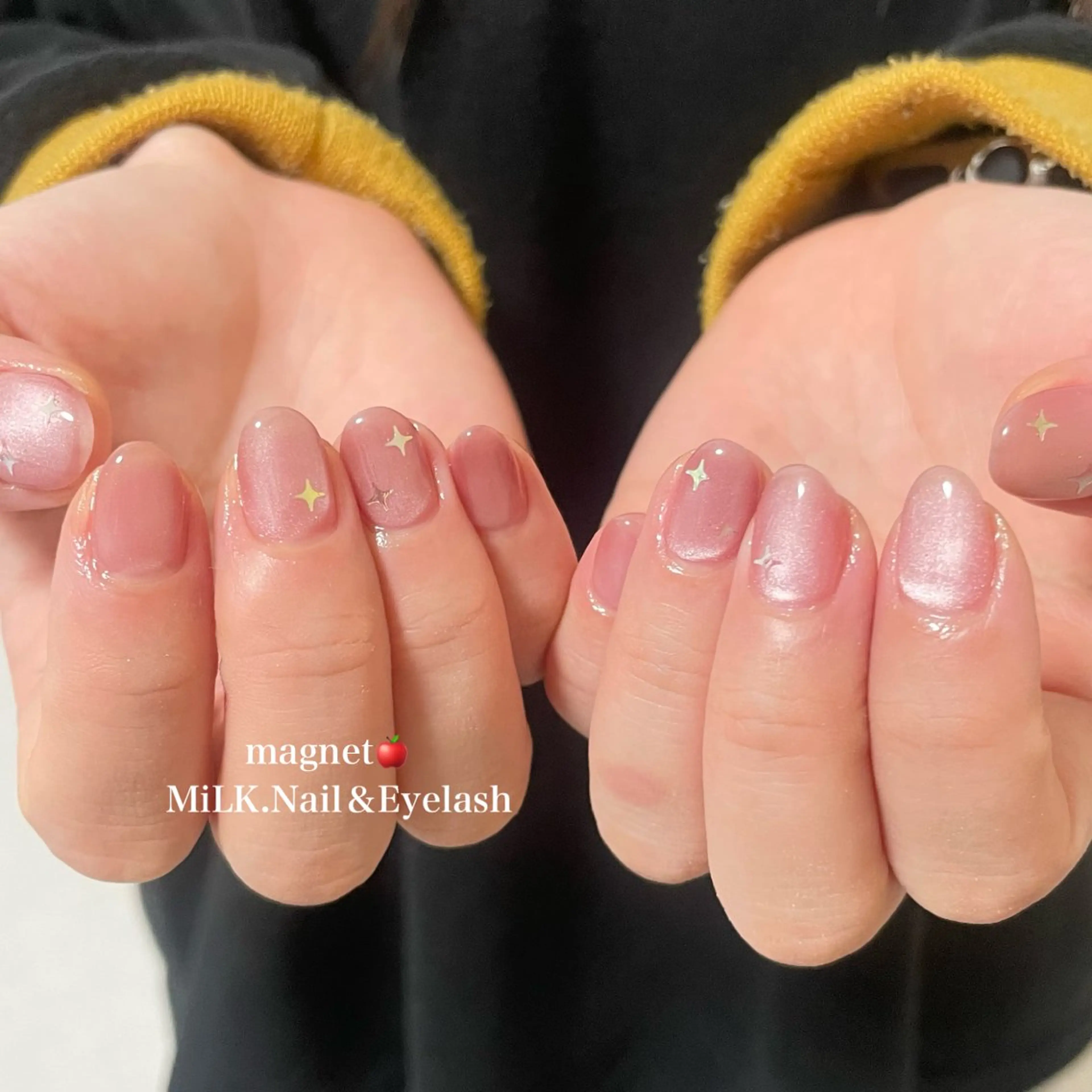 ネイル シンプルネイル ハンドネイル MiLK. wakaのマツエク・マツパデザイン