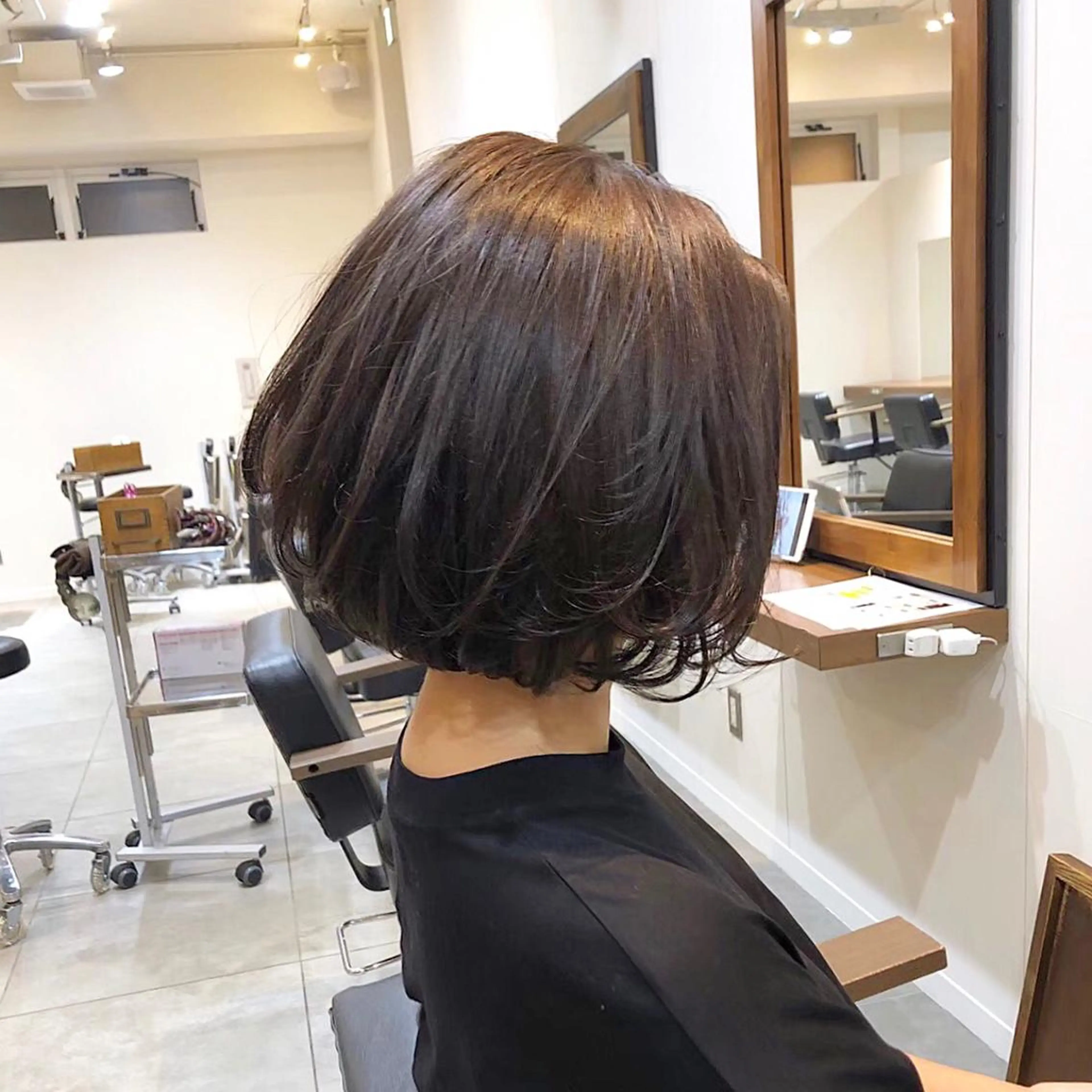 ショート カラー ブラウンカラー チョコレートブラウン ボブ 🌿理想を叶える🌿 似合わせ🌟RISAのヘアスタイル