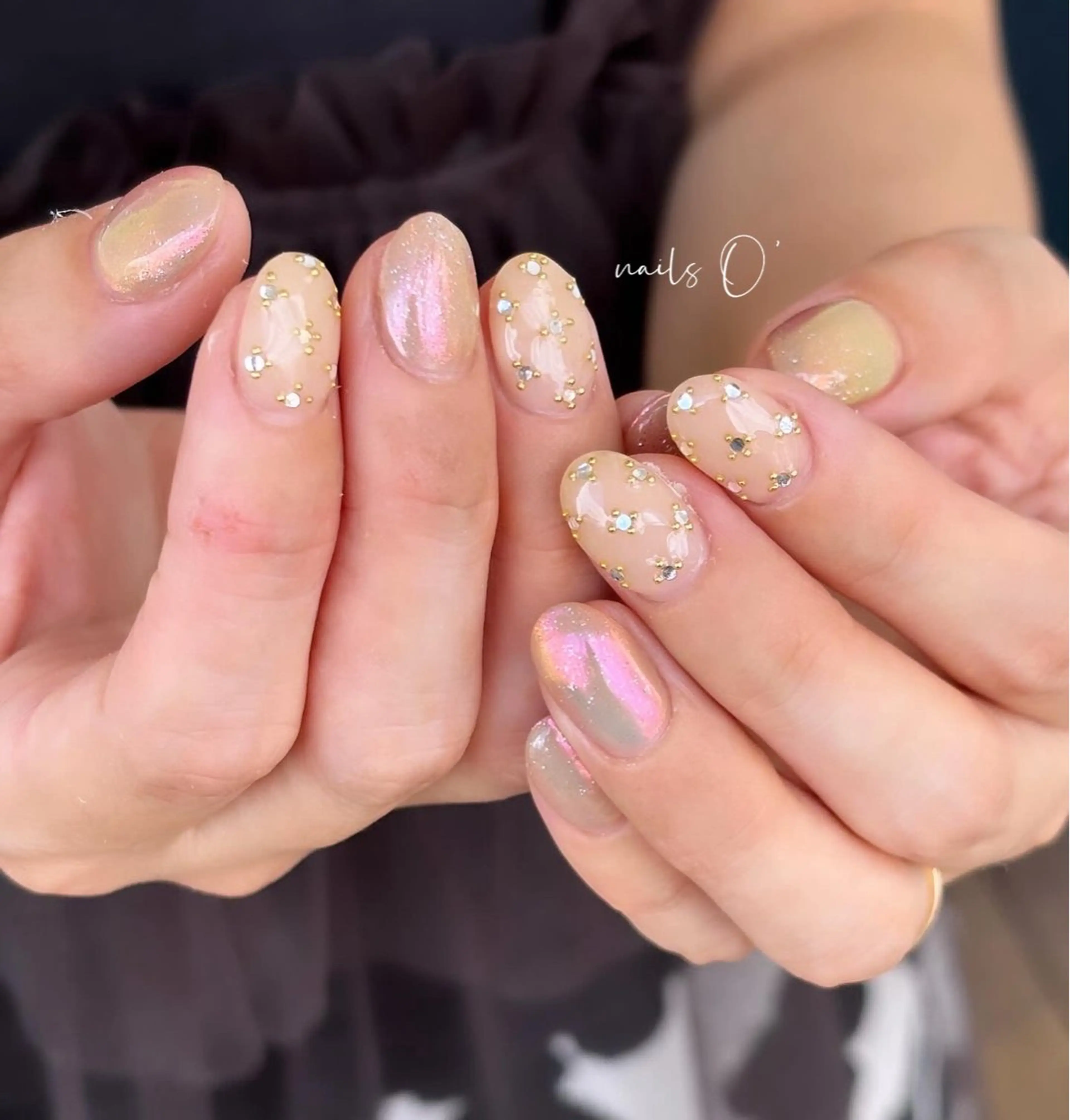 ネイル 大人可愛いネイル🎗 Hinaのネイルデザイン