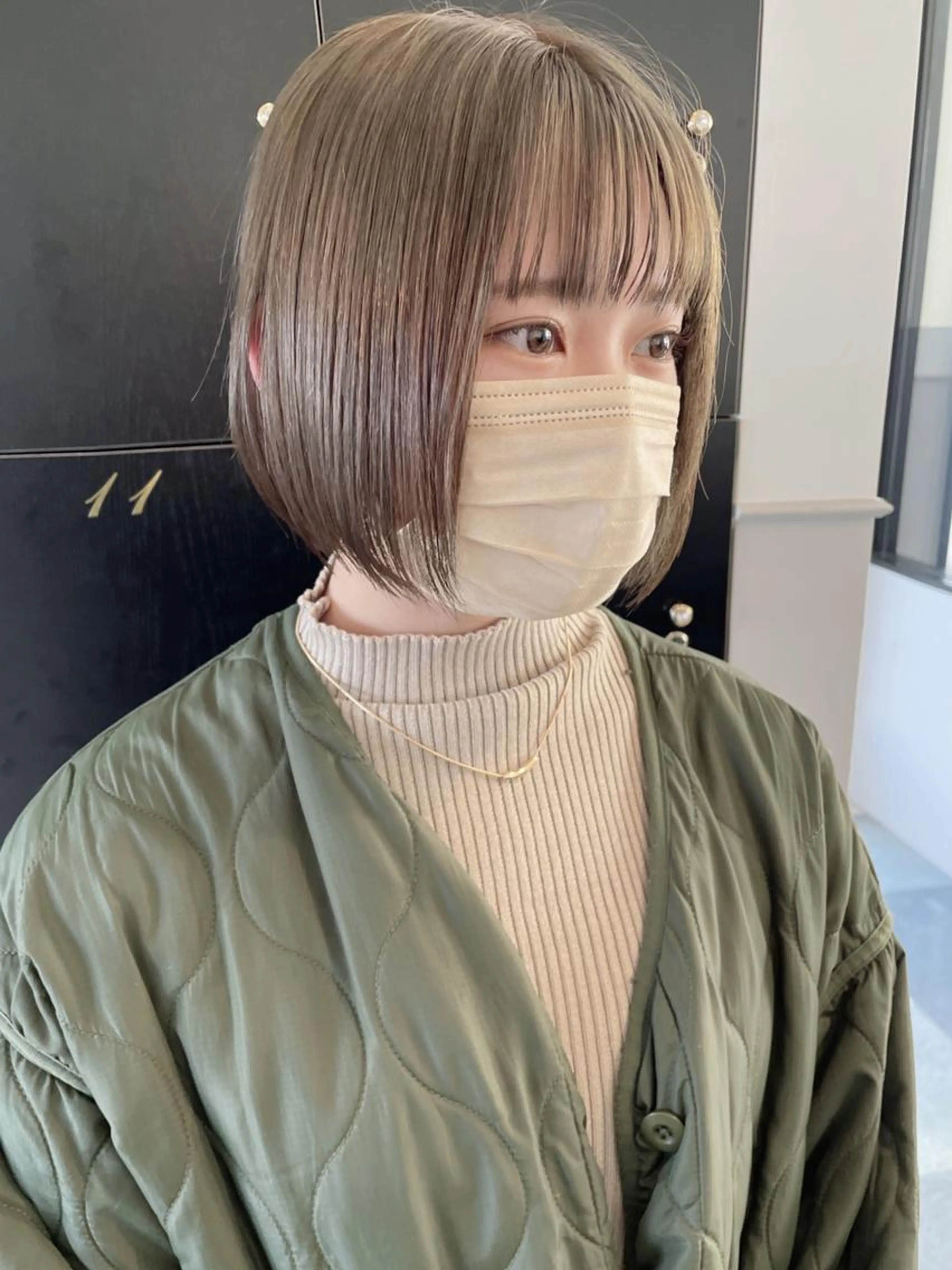 ボブカットモデルの写真