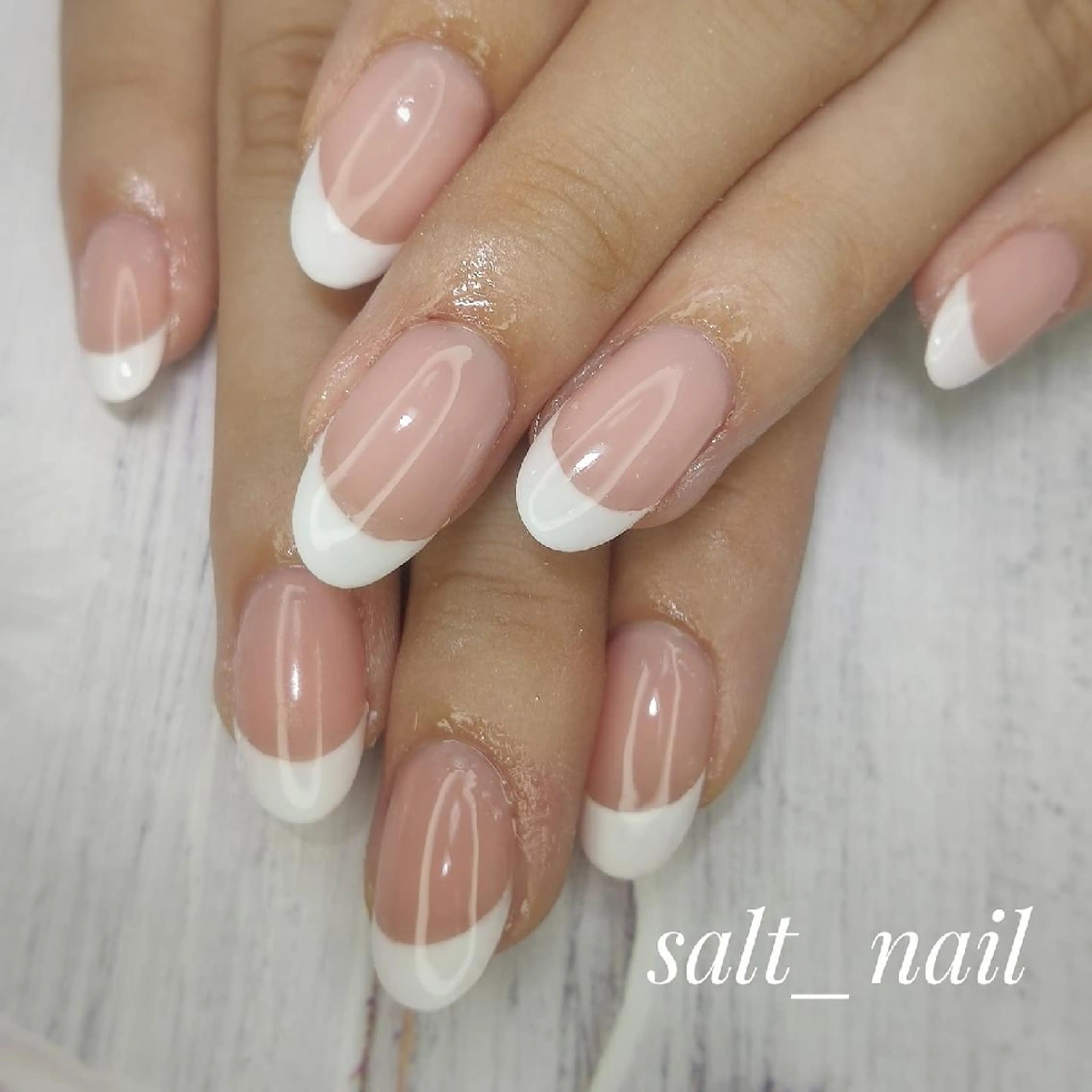 ネイル フレンチネイル 個人サロン saltnailのネイルデザイン