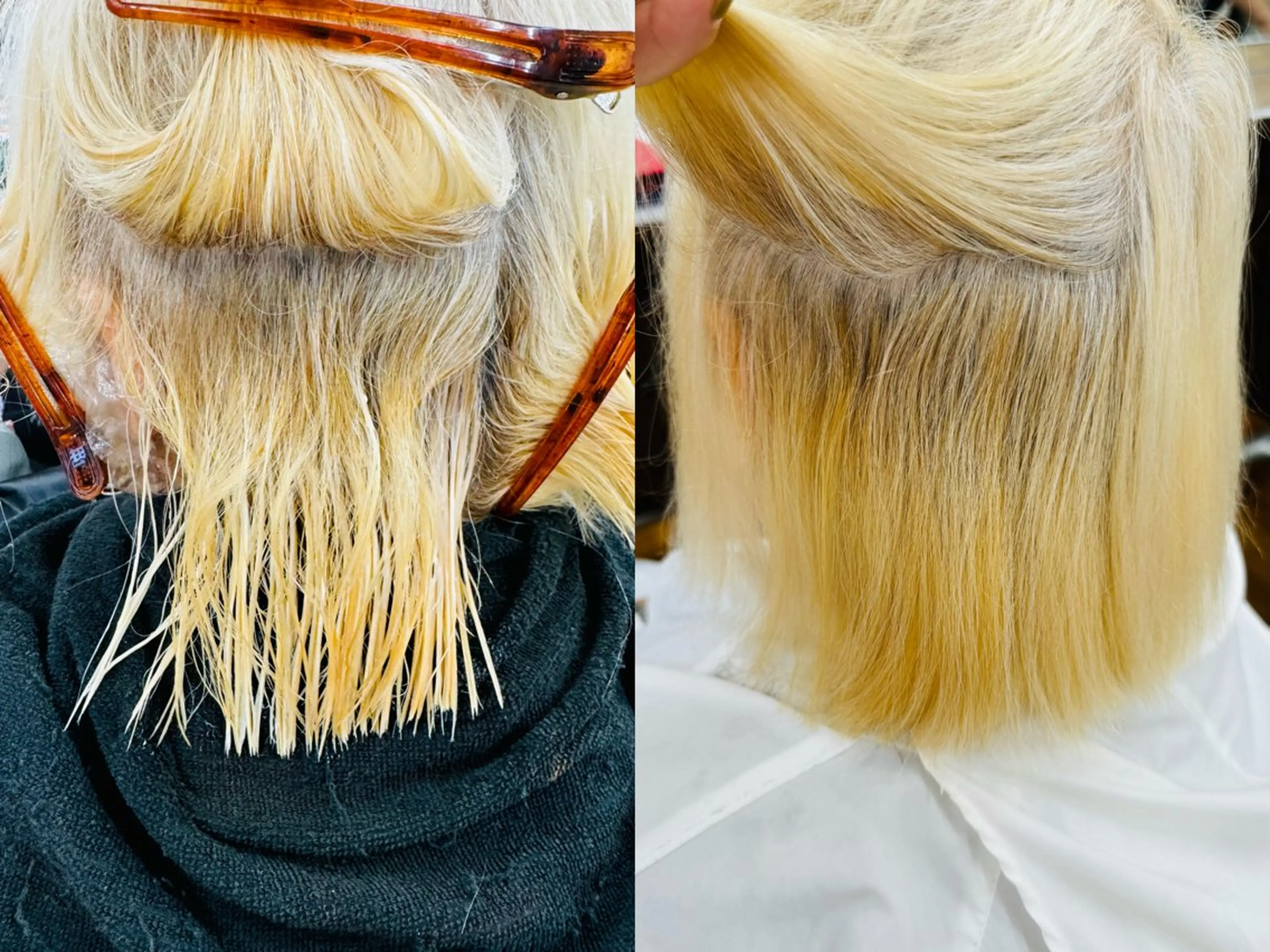 ミディアム 酸性ストレート ふくおか ななのヘアスタイル