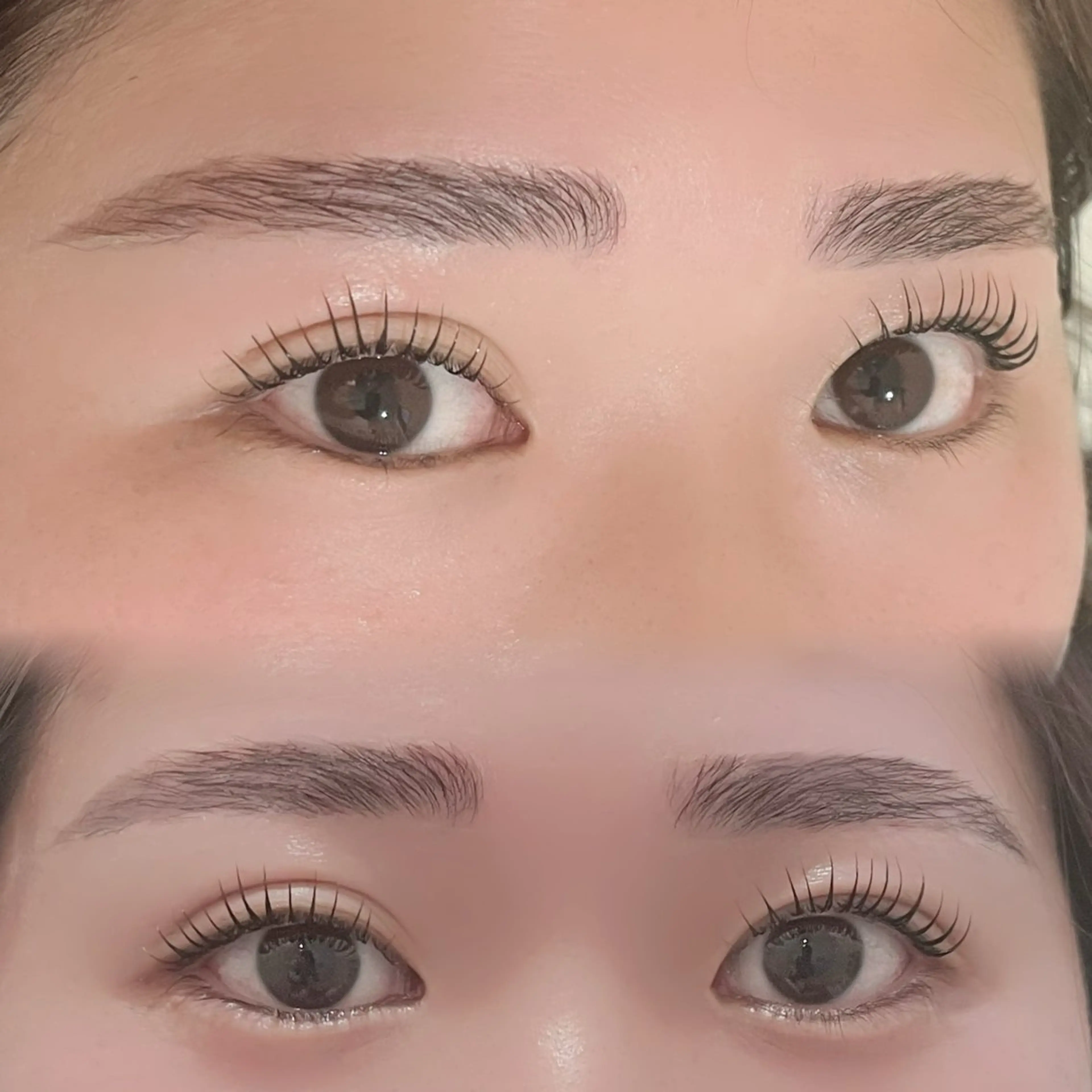 2回目リピーター様限定【まつ毛パーマ＋眉毛スタイリング】当日予約もOK👌🏻まつげ美容液コーティング🫧WAX＆間引きの写真