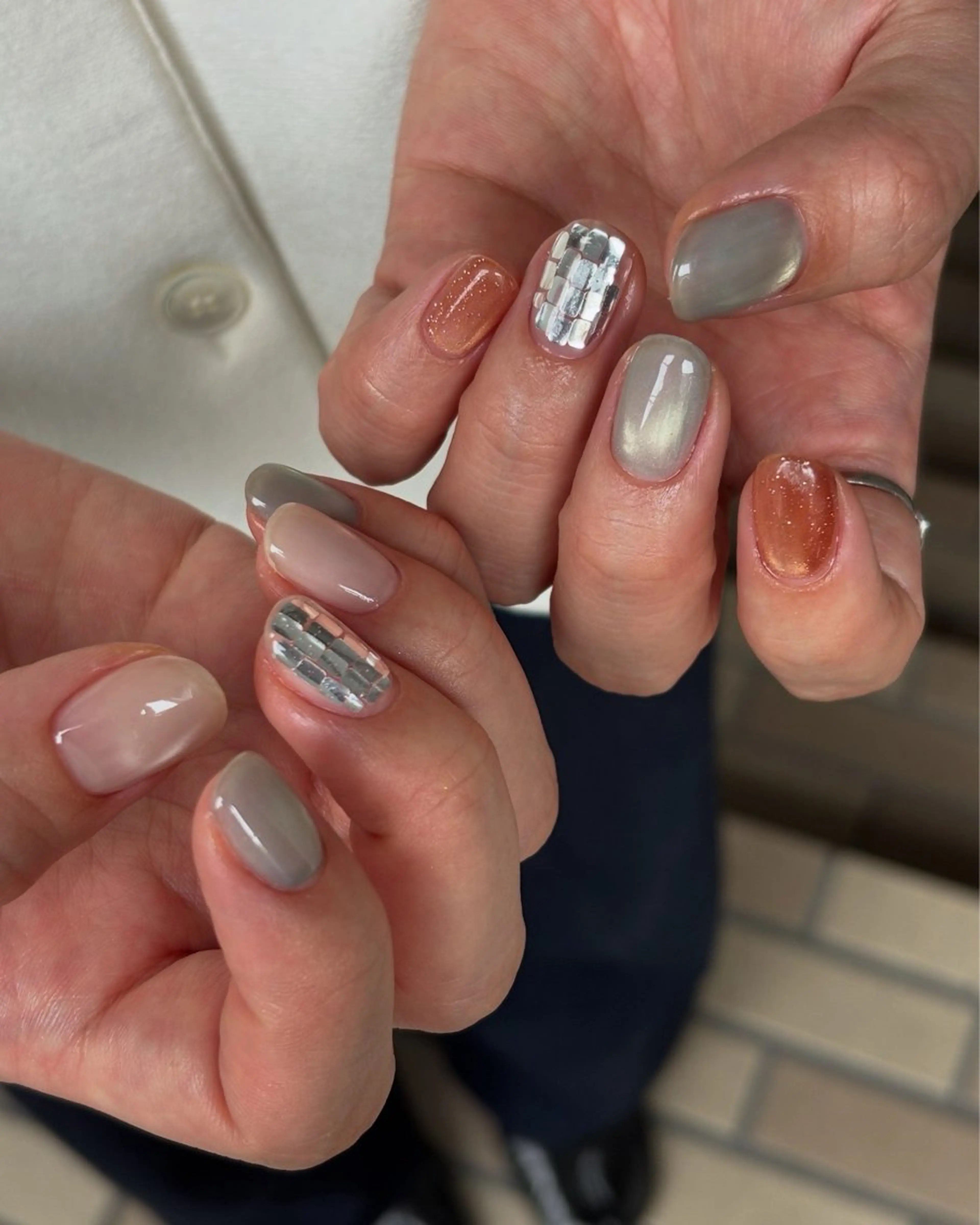 ネイル アートネイル クリアネイル フットネイル ハート キラキラネイル ハンドネイル nailist SAYAのネイルデザイン