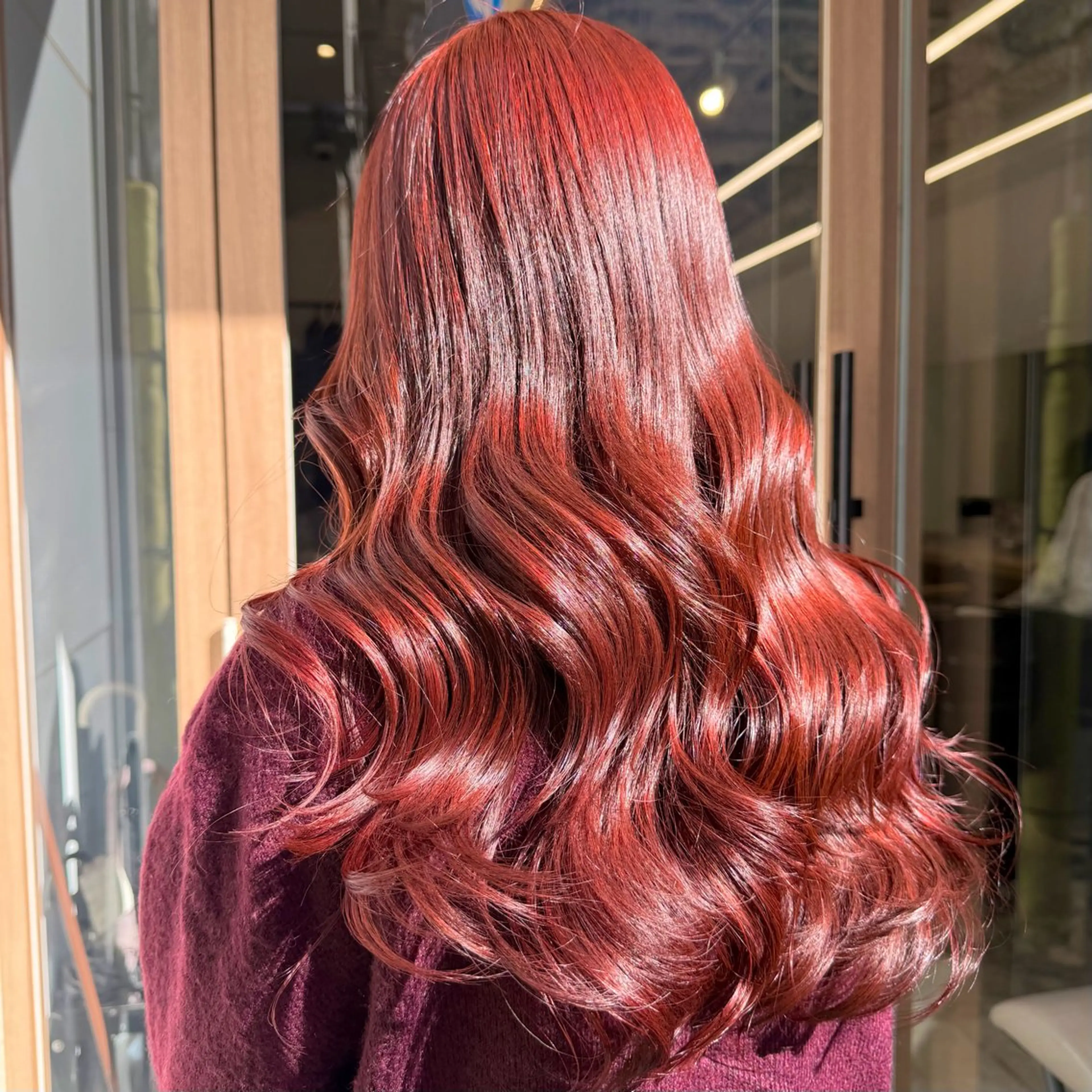 カット+ブリーチなしダブルカラー+3stepトリートメント🍒の写真