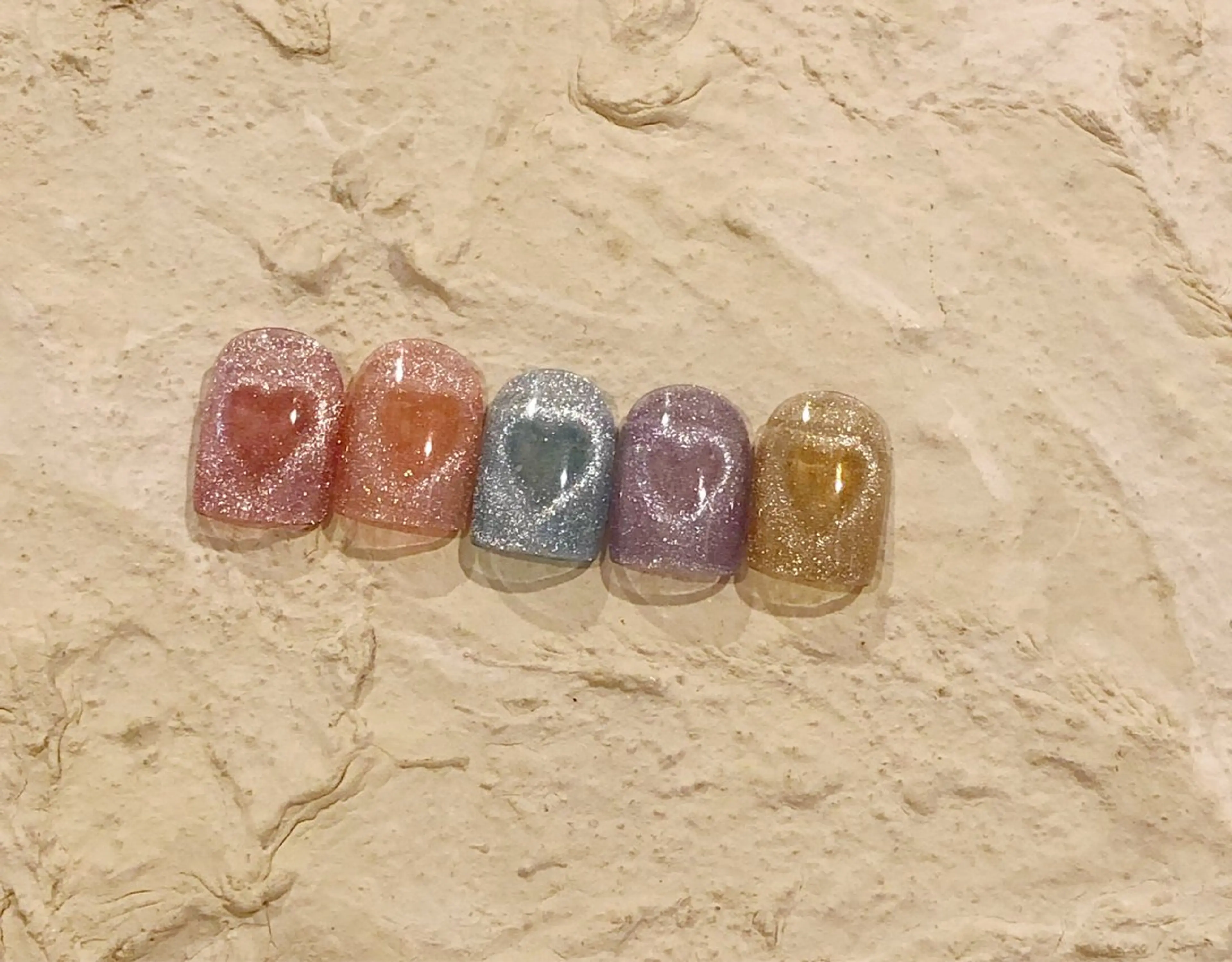 ネイル ハート マグネットネイル May. by Charmeのネイルデザイン