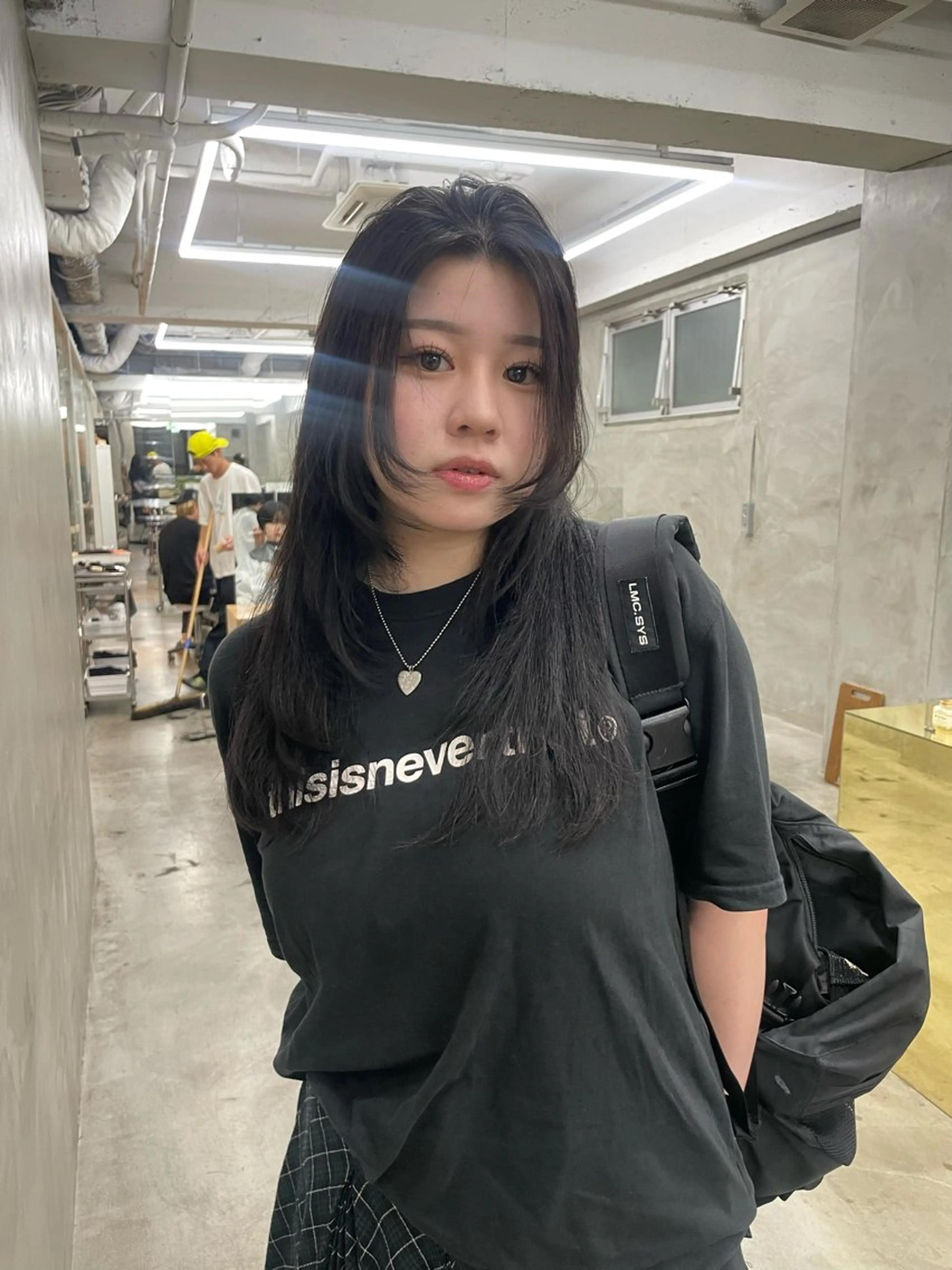 ロング カラー レイヤーカット カット ヘアカラー トリートメント ヘアセット スパイラルパーマ 🌐hina⭐️のヘアスタイル