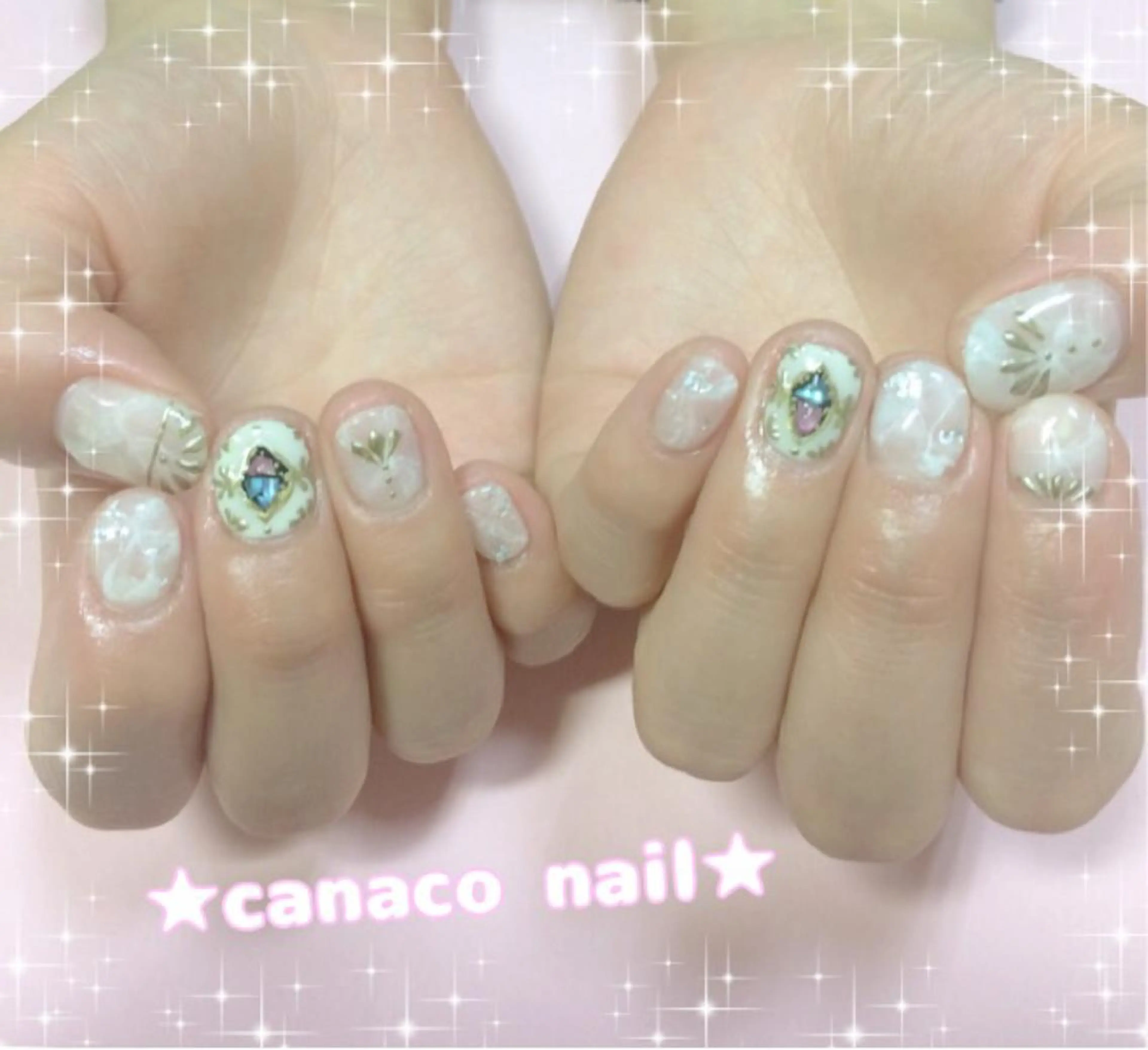ネイル ハンドネイル ハンドケア ベテランネイル cnc  nailのネイルデザイン