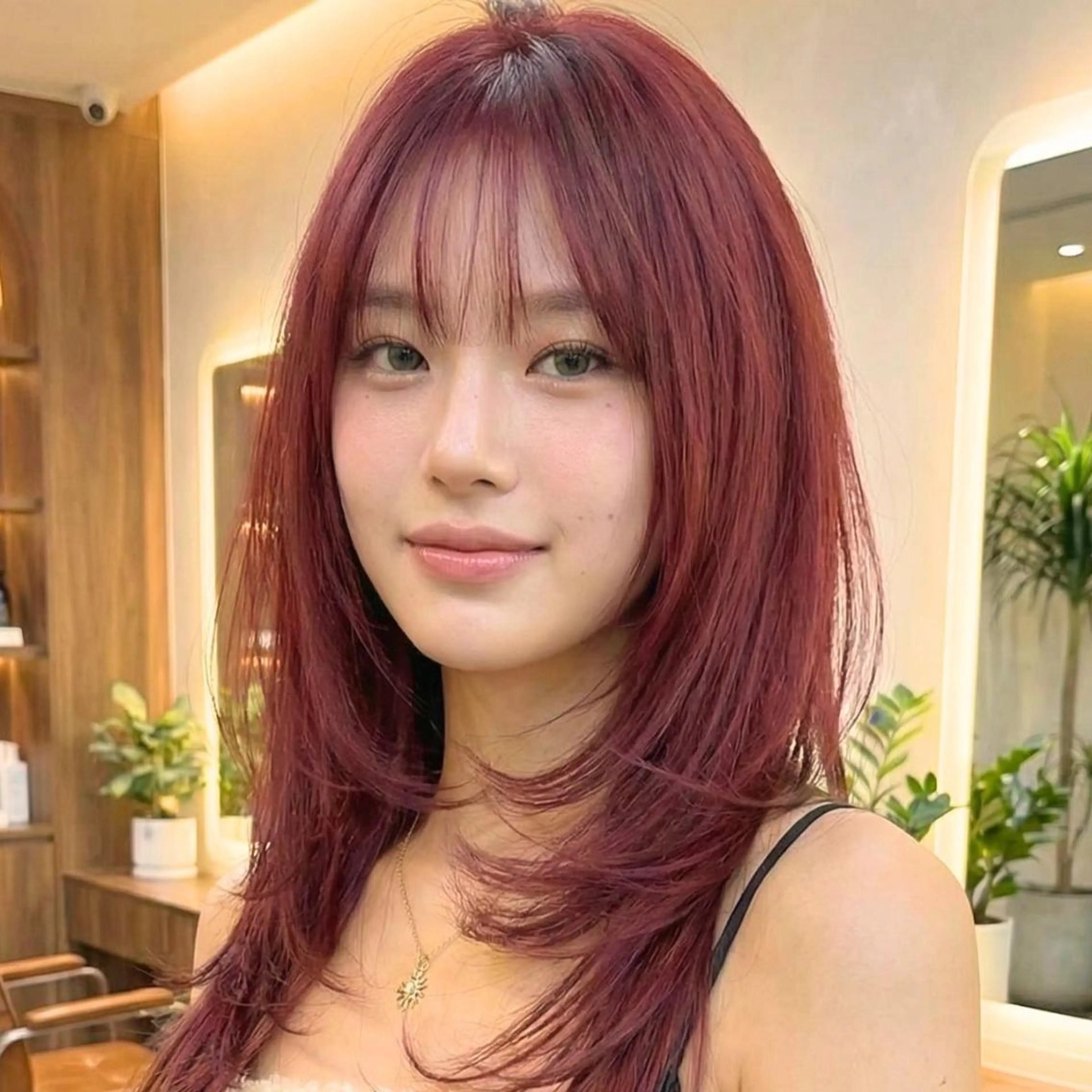 カット＋ブリーチ＋カラー＋Tr ￥16,500 [池袋駅/韓国]#レイヤーカット#顔周りカット#艶髪#暖色#韓国風の写真