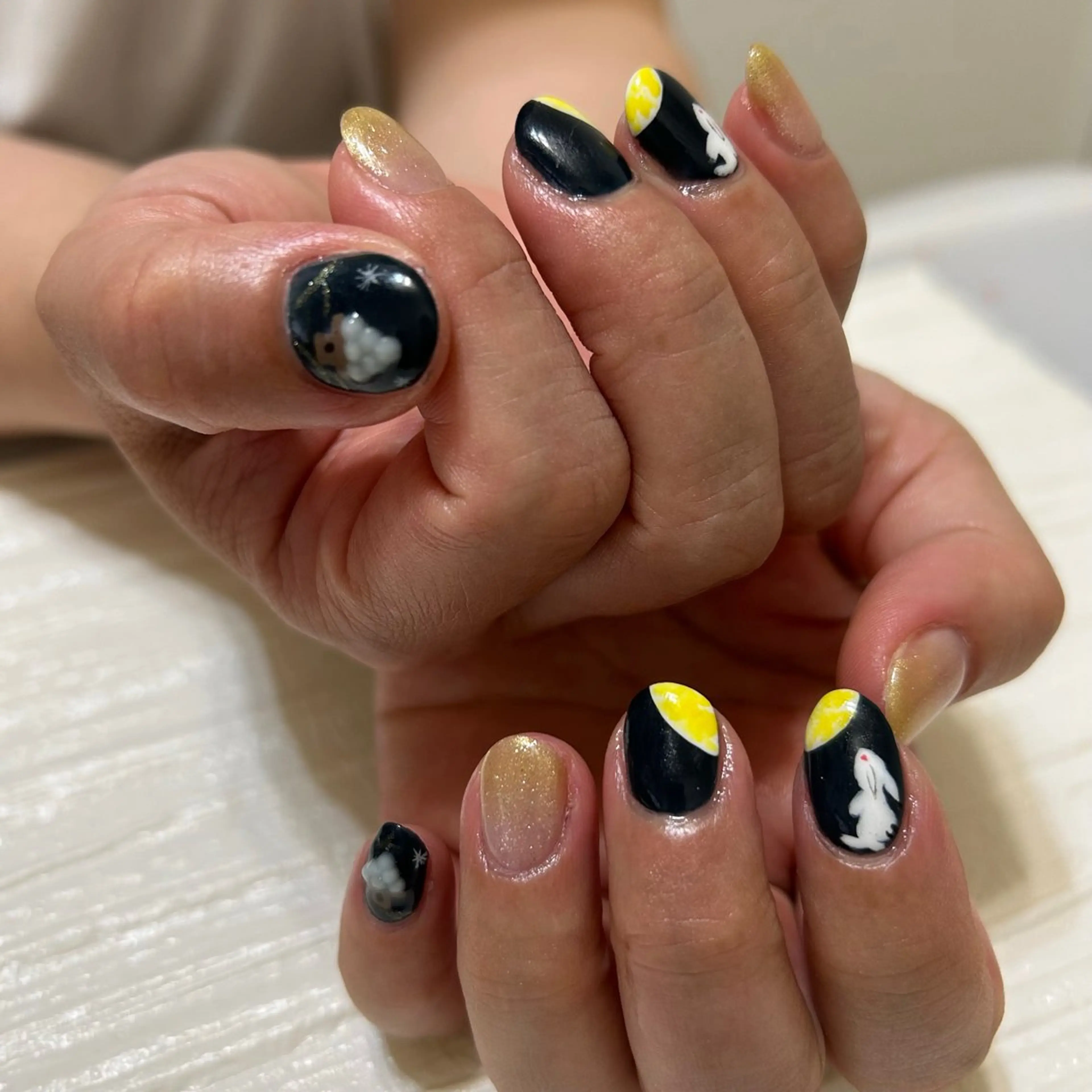 ネイル ネイビー ハンドネイル ere beauty nailのネイルデザイン