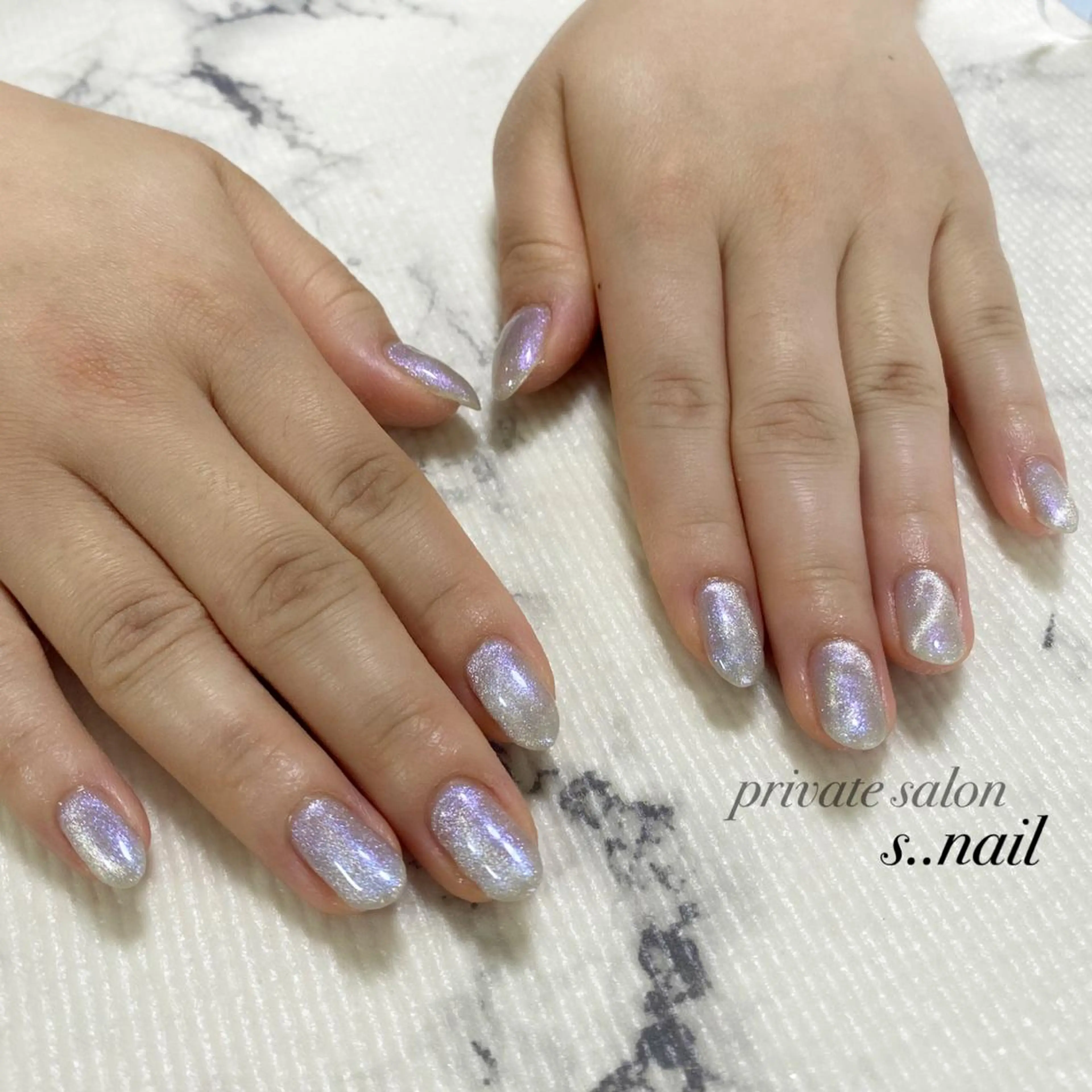 ネイル オーロラネイル ブルー s..nail / MORITAのネイルデザイン