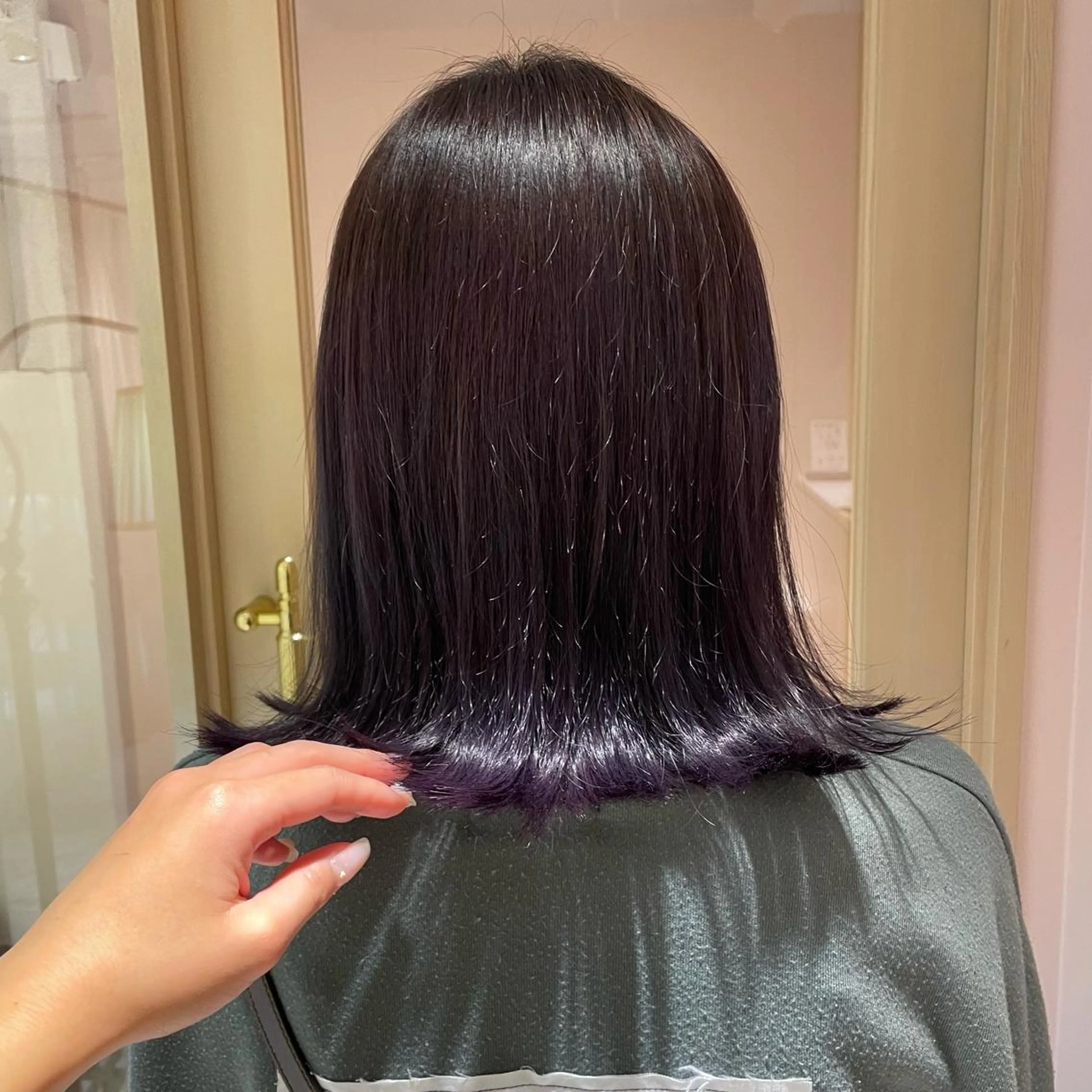 ミディアム マホ/日吉/髪質改善 /レイヤー/ガーリーのヘアスタイル