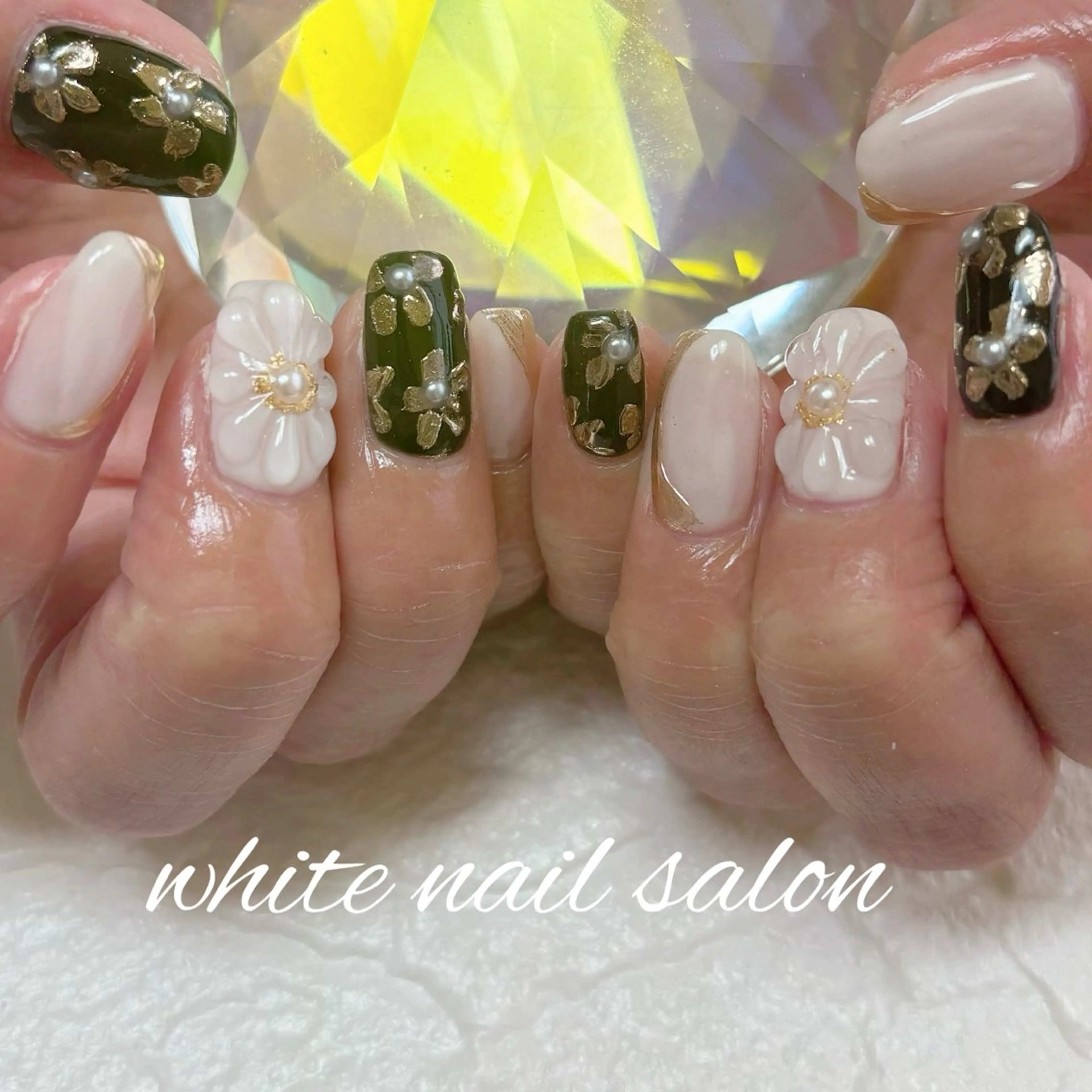 ネイル フットネイル ハンドネイル white nail salonのネイルデザイン