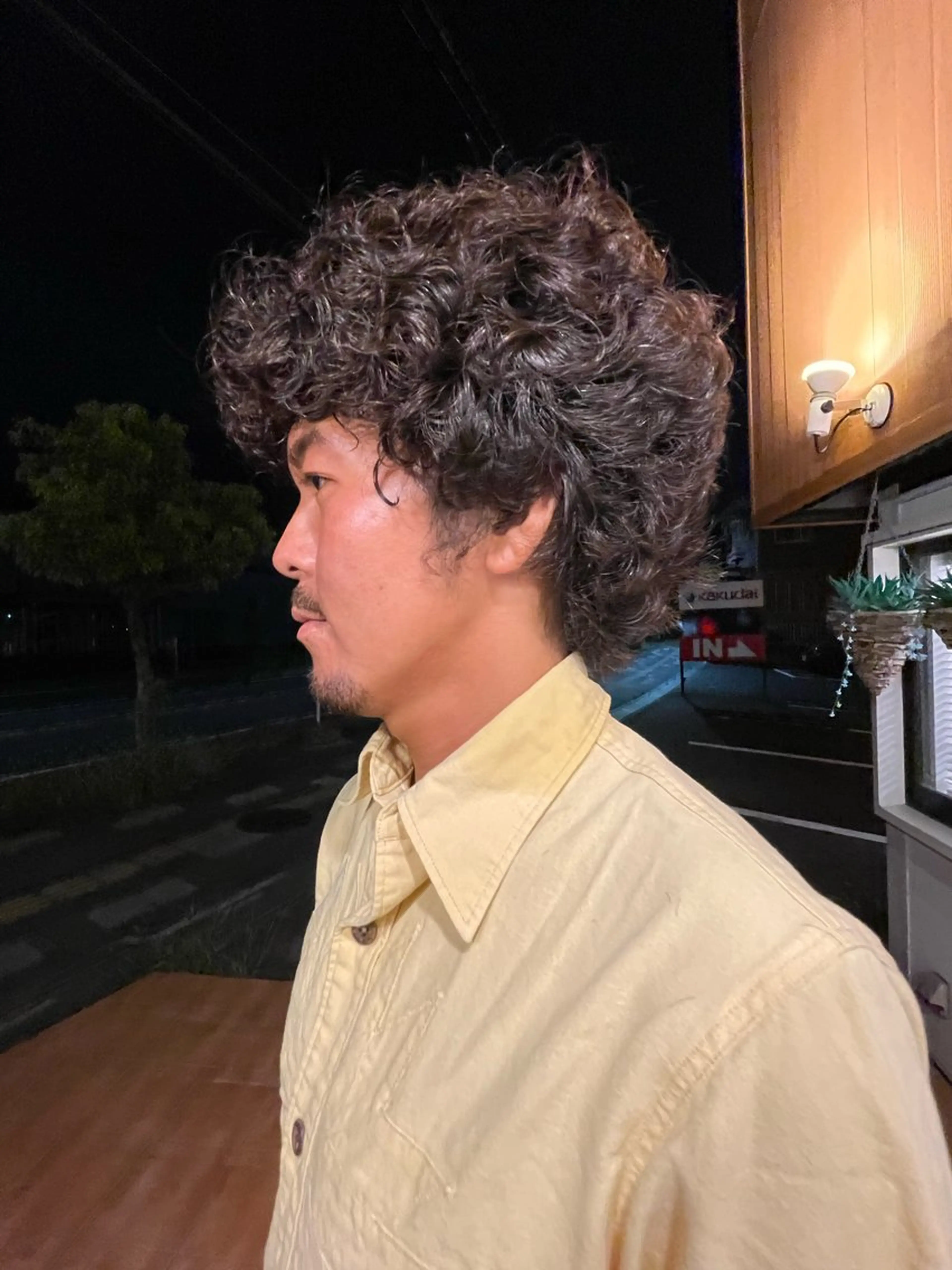 ミディアム パーマ メンズ パーマ/メンズパーマ /ボブパーマ/HYOのヘアスタイル