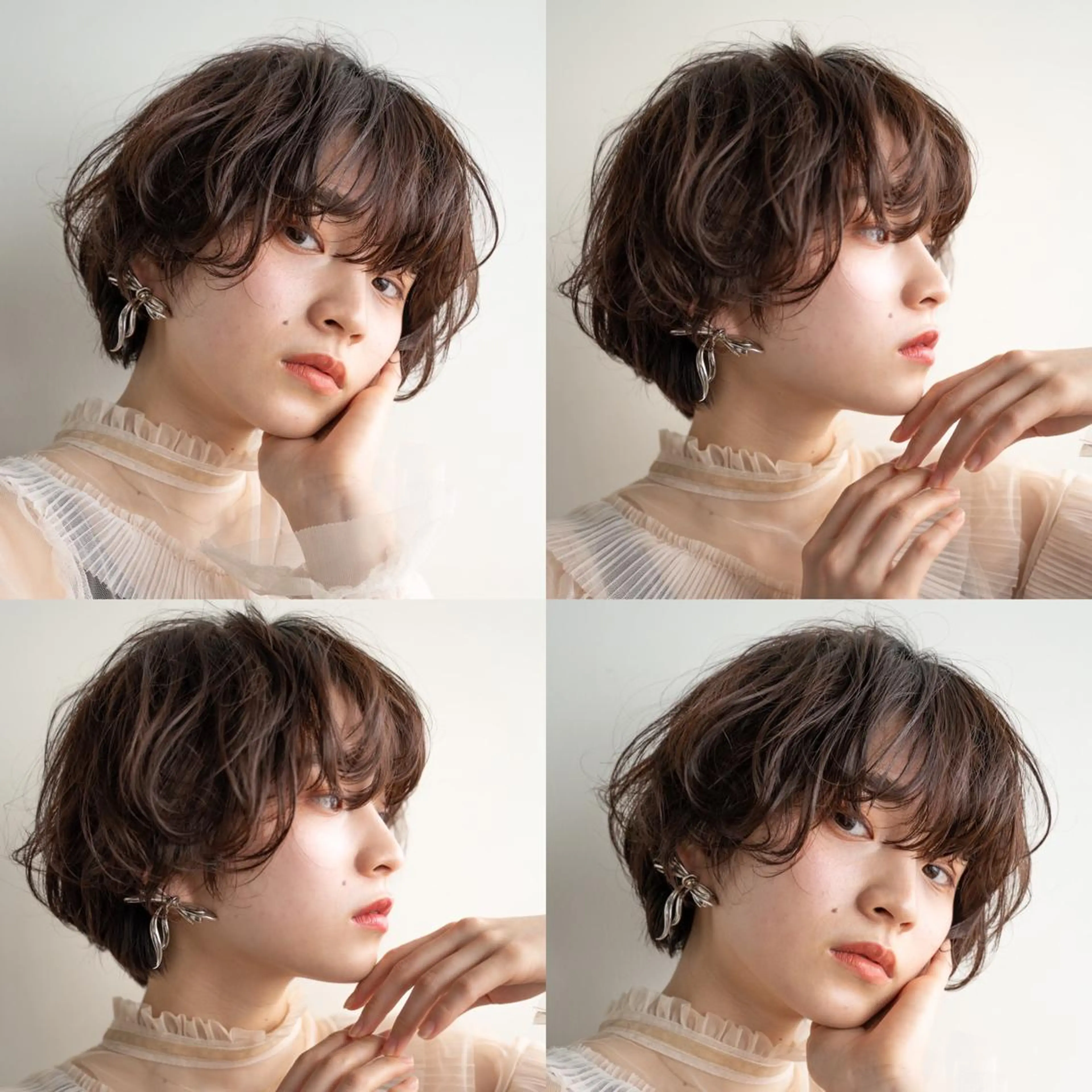 ショート カラー パーマ ショートヘア カット パーマ トリートメント レイヤー／似合わせ TAKUYAのヘアスタイル