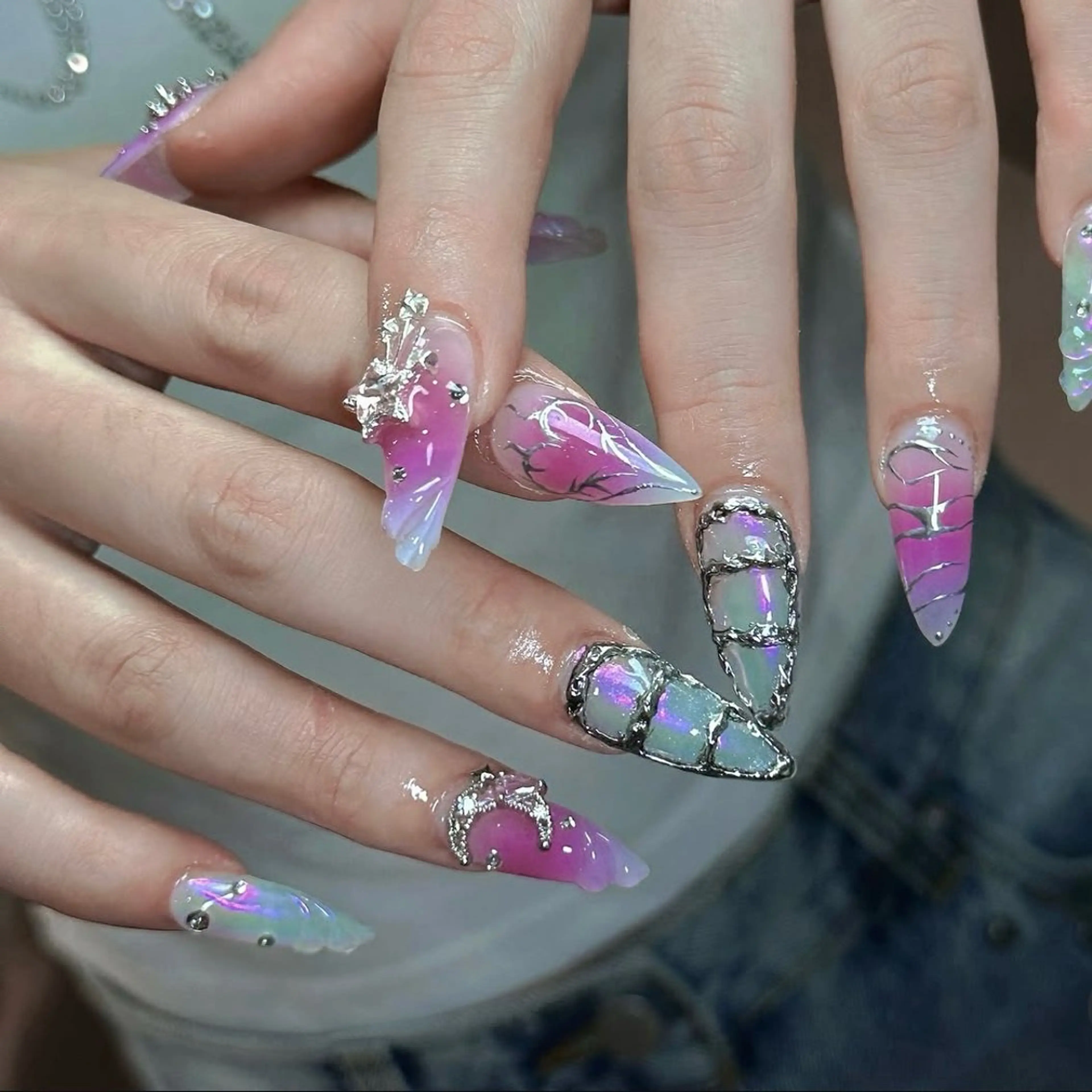 ネイル ハンドネイル Dark Honey nozomiのネイルデザイン