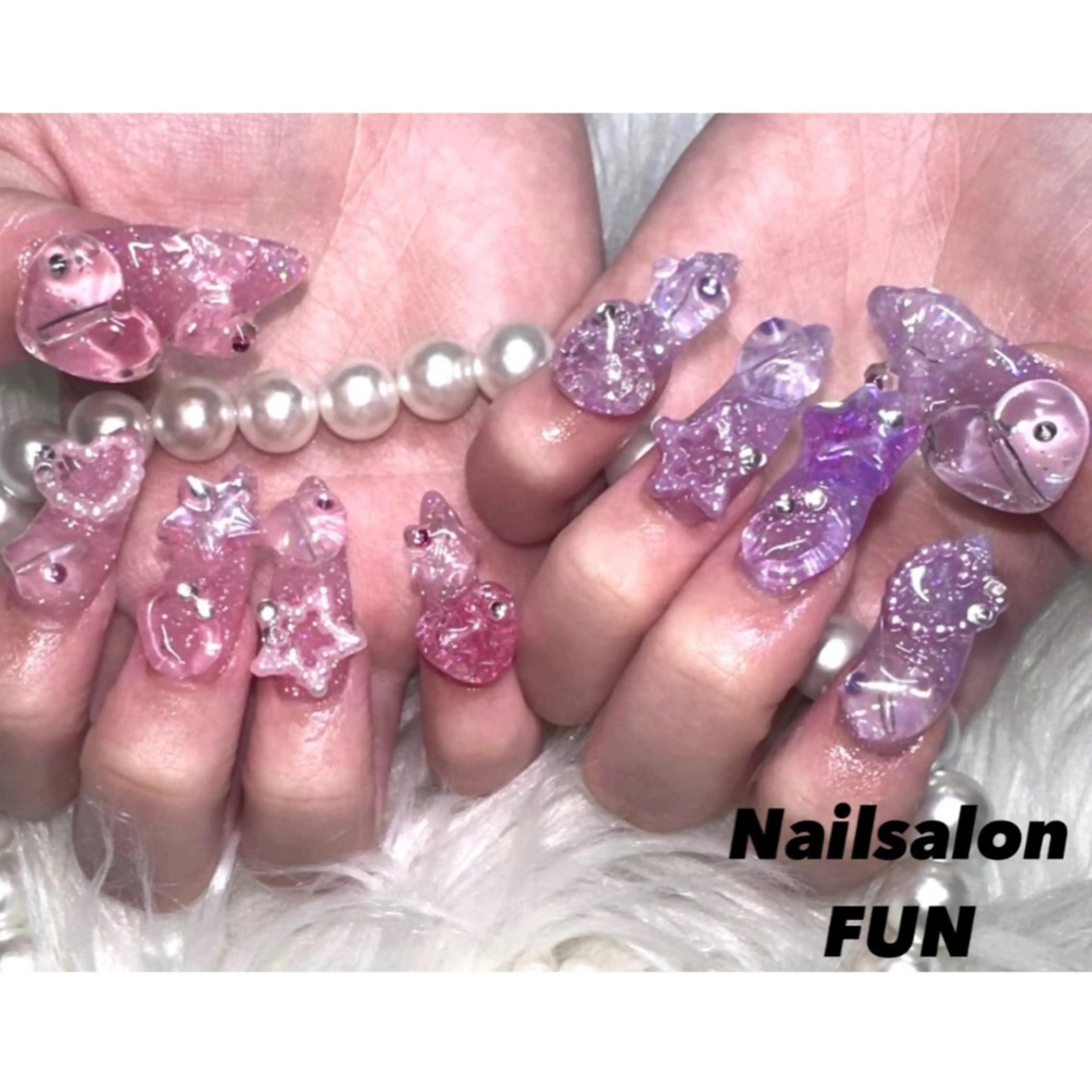 ネイル アートネイル ネイルチップ Nailsalon FUN🌈のネイルデザイン