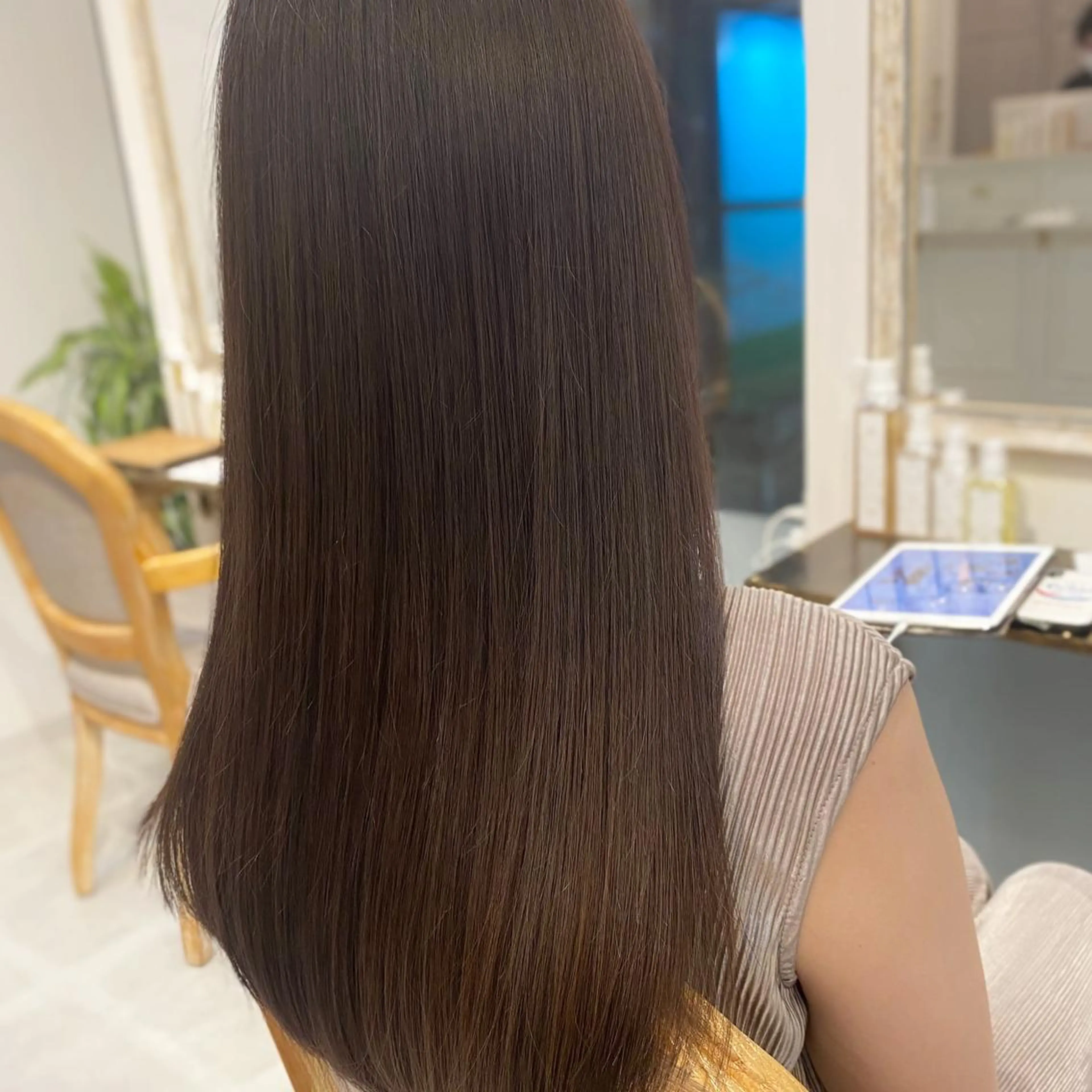 ロング カラー モテ前髪 タゴメ シンヤのヘアスタイル