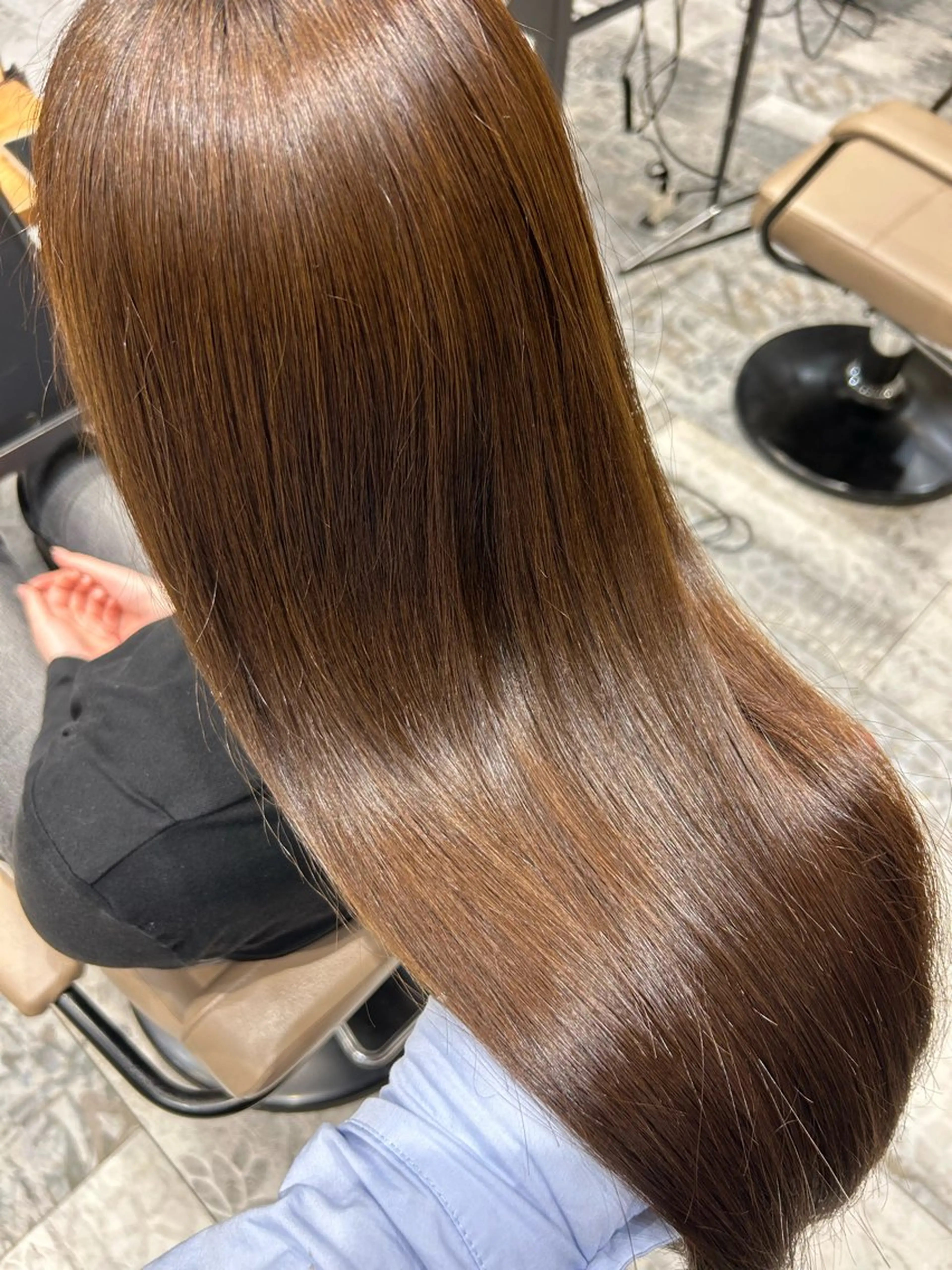 ロング 縮毛矯正 ヘアアレンジ /カラー和田茉日琉のヘアスタイル