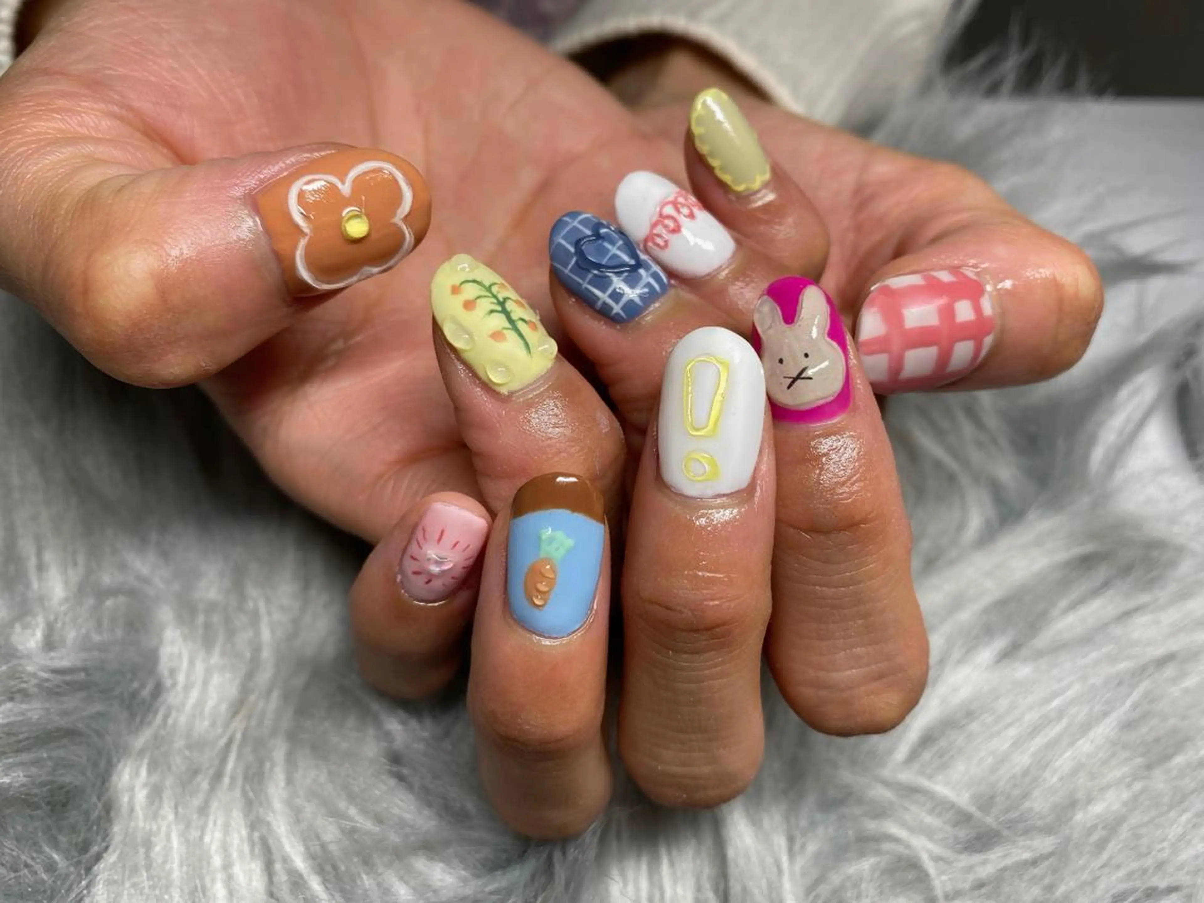 カラー ハンドネイル atelier moamのネイルデザイン