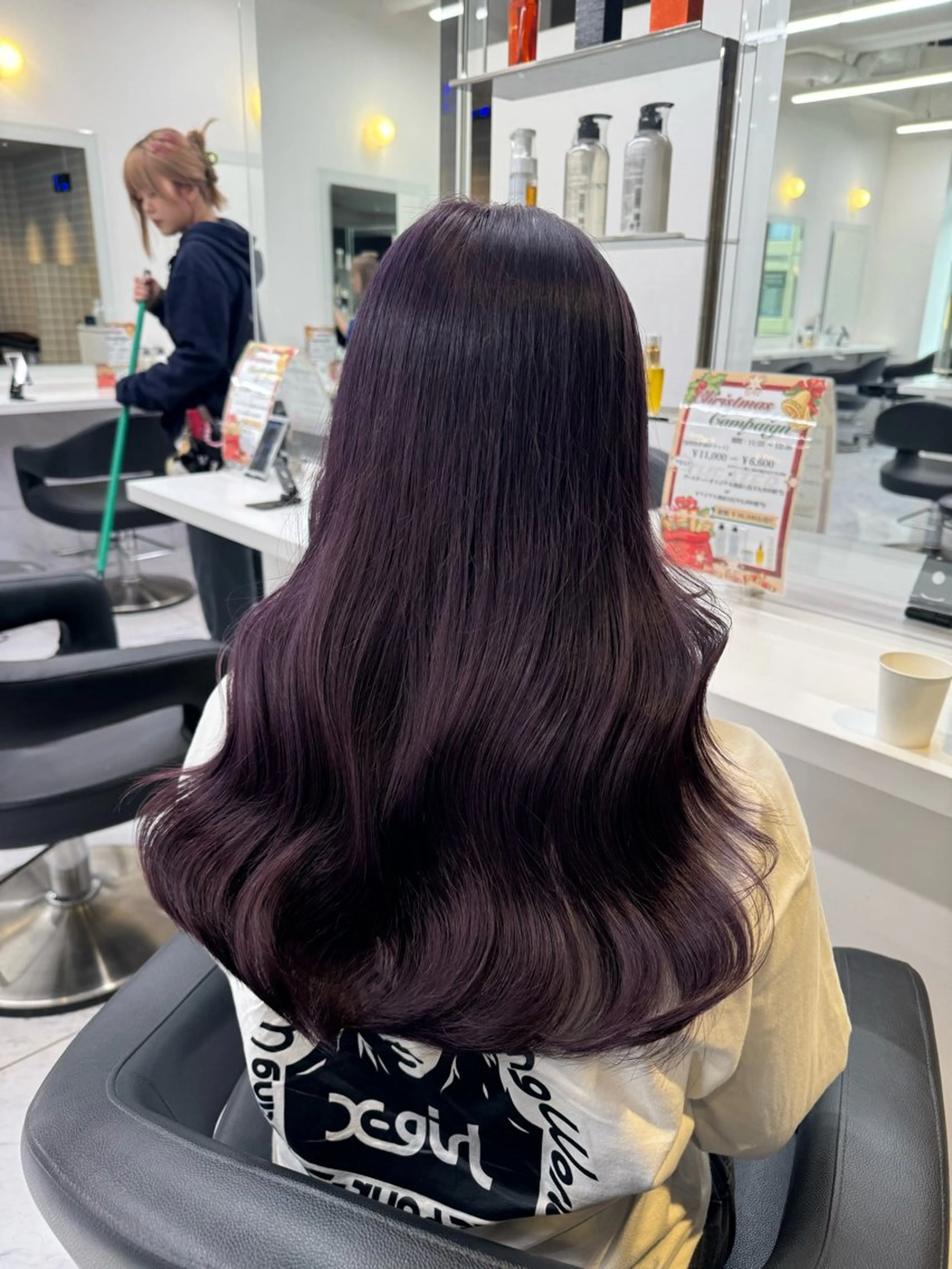 ロング カラー パーマ ヘアアレンジ メンズ キッズ 韓国系🇰🇷🩶 艶暗髪/MEIのヘアスタイル