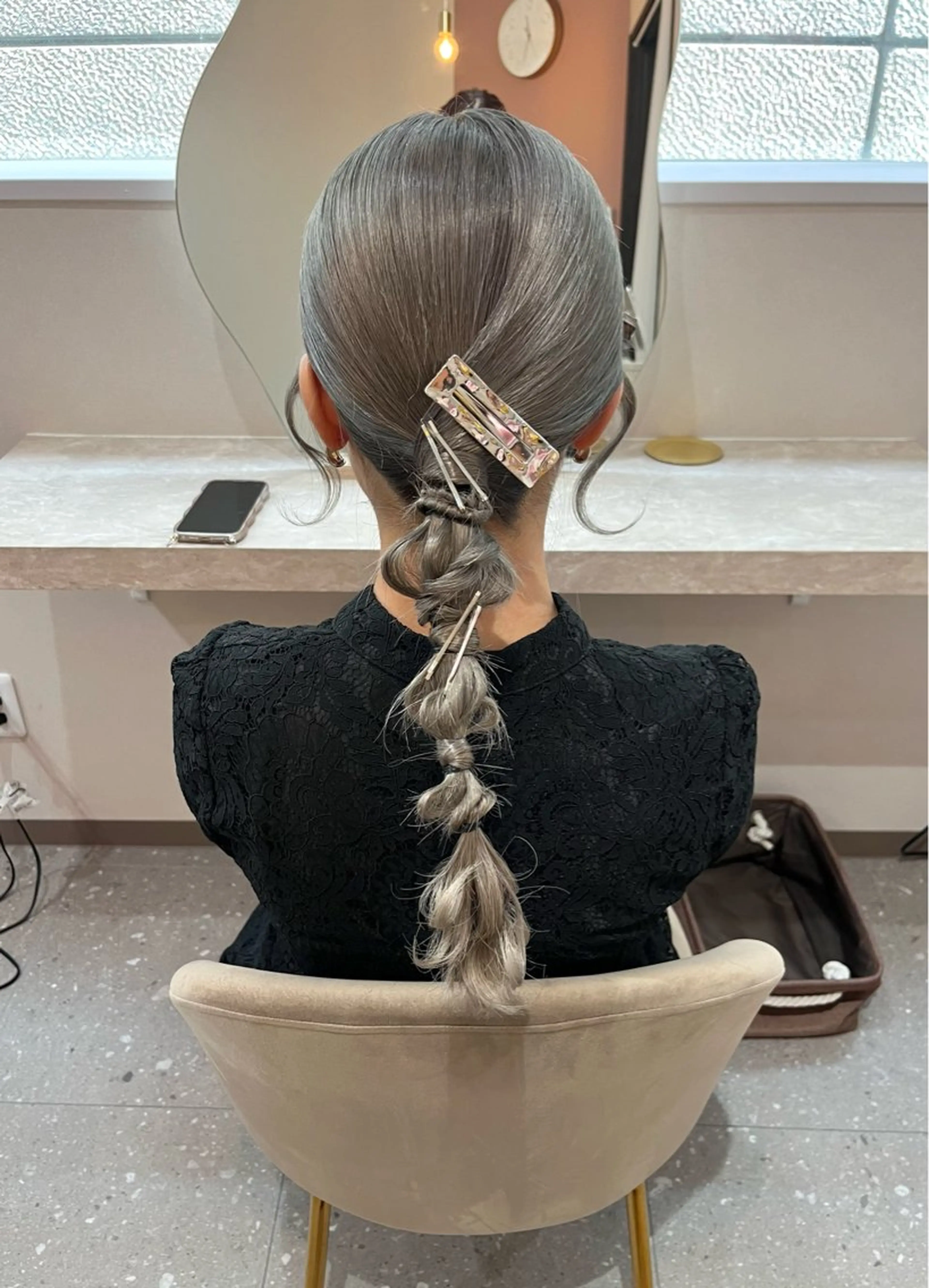 ロング ヘアアレンジ ヘアセット Mila Akariのヘアスタイル