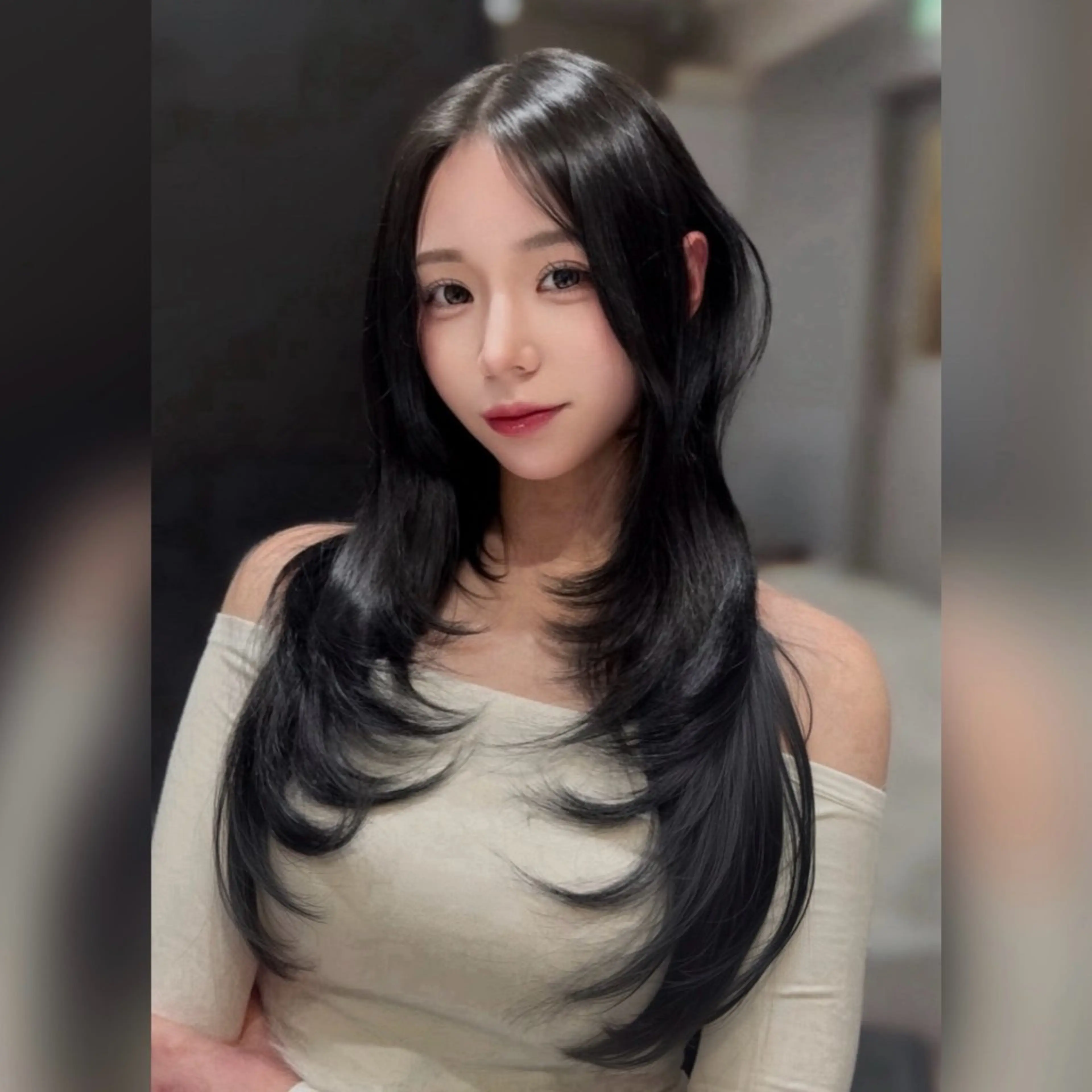 ロング カラー カット ヘアカラー トリートメント 髪質改善/透明感ヘア にちか🐰のヘアスタイル