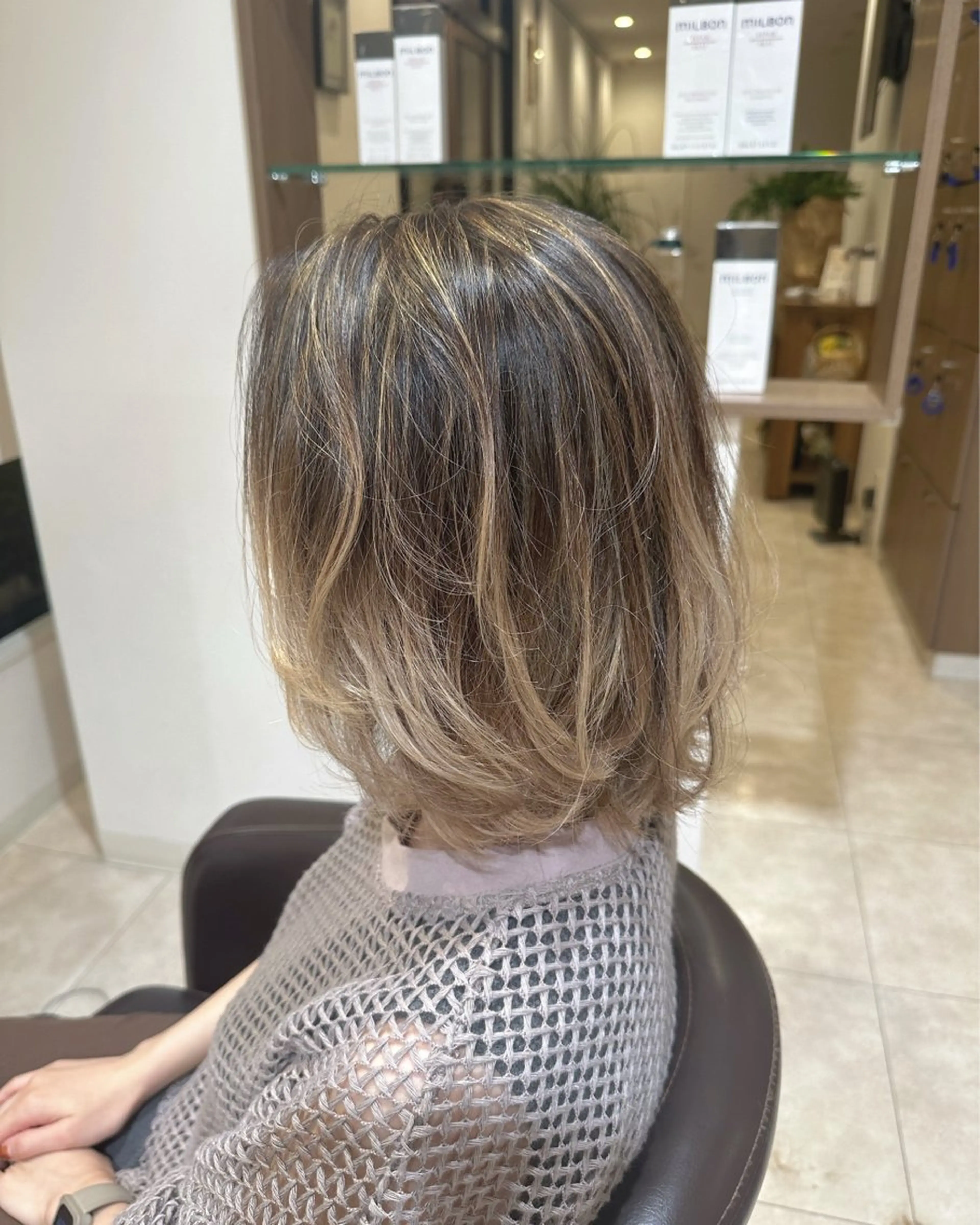 ミディアム カラー oasis un アンドウチヒロのヘアスタイル