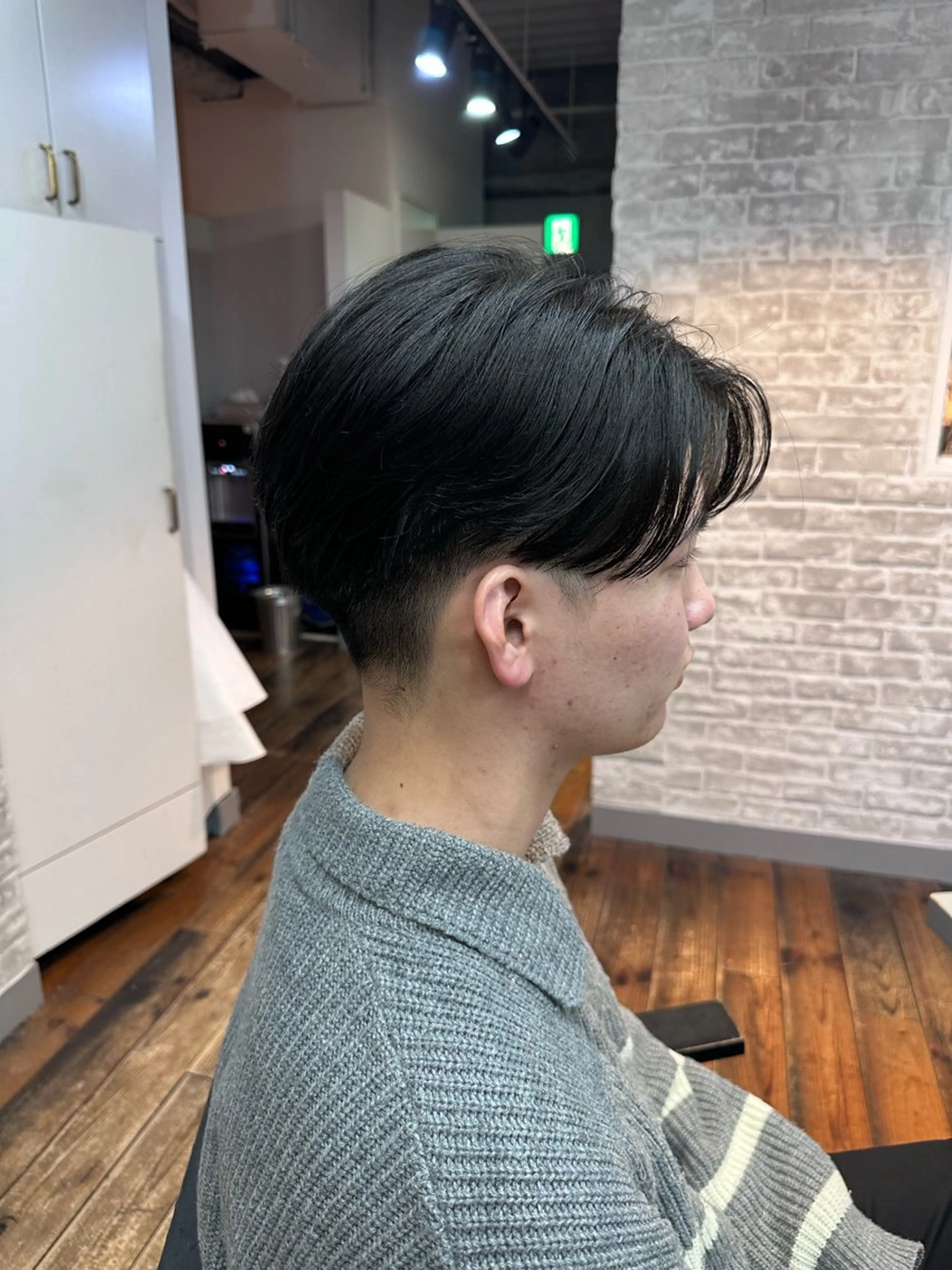 ショート メンズ カット 🩵つなぎショート✨ パーマスタイル みくのヘアスタイル