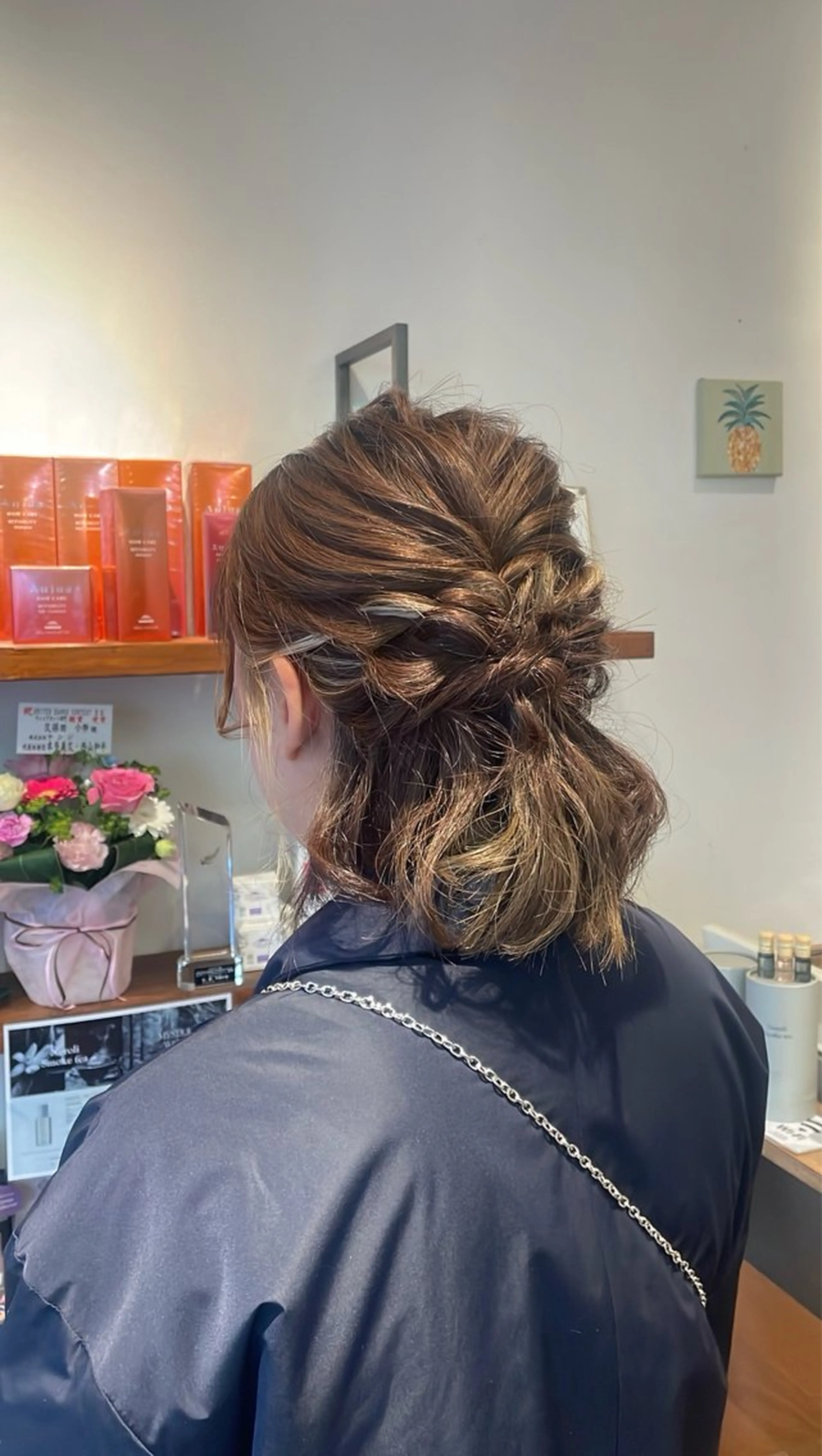 ミディアム ヘアアレンジ ハーフアップ 結婚式・ブライダル ヘアセット このみ/髪質改善 /ヘアアレンジ🫧のヘアスタイル
