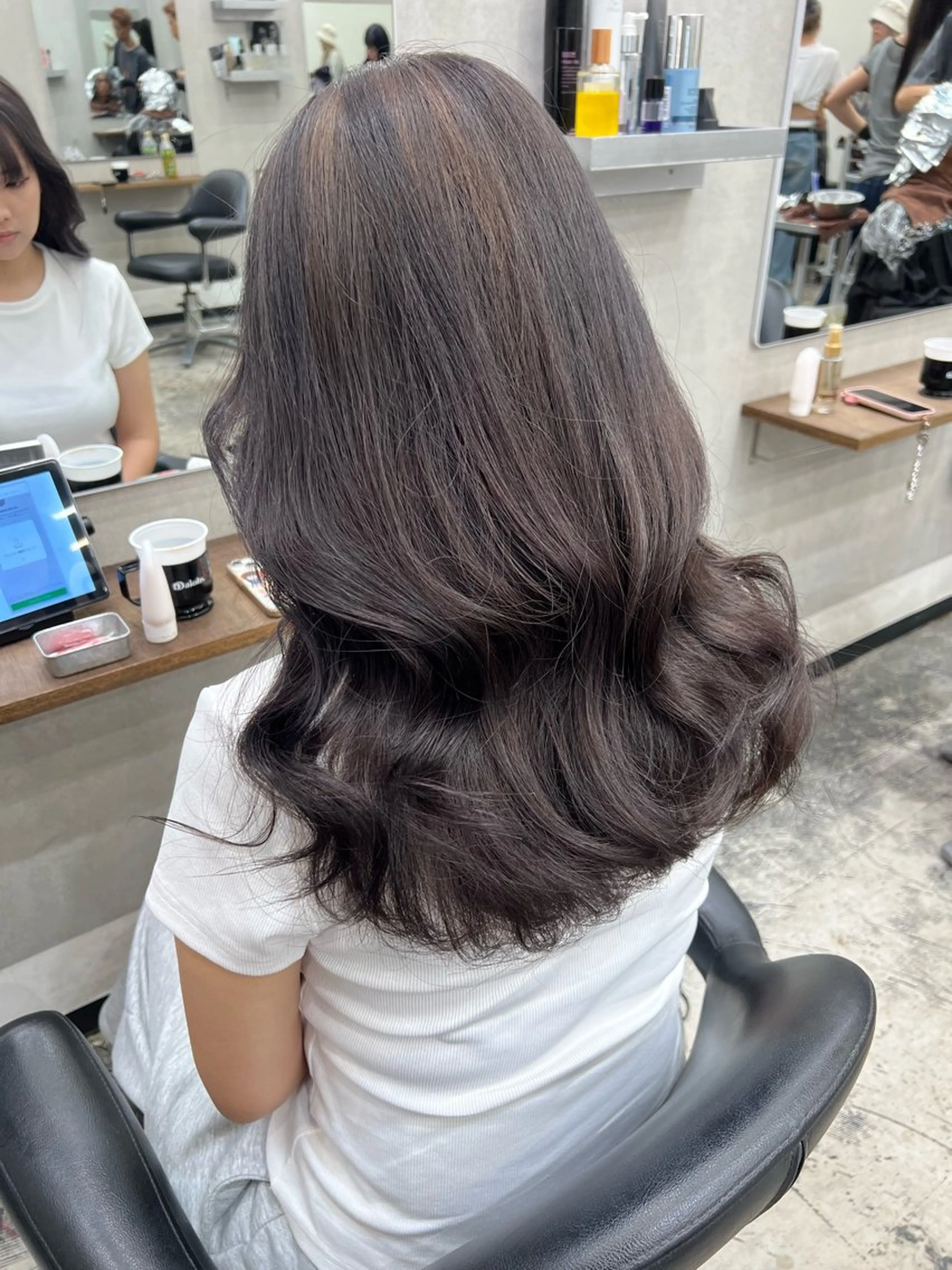 ロング カラー カット ヘアカラー ハイトーン/ウルフ/ ボブ/増田のヘアスタイル