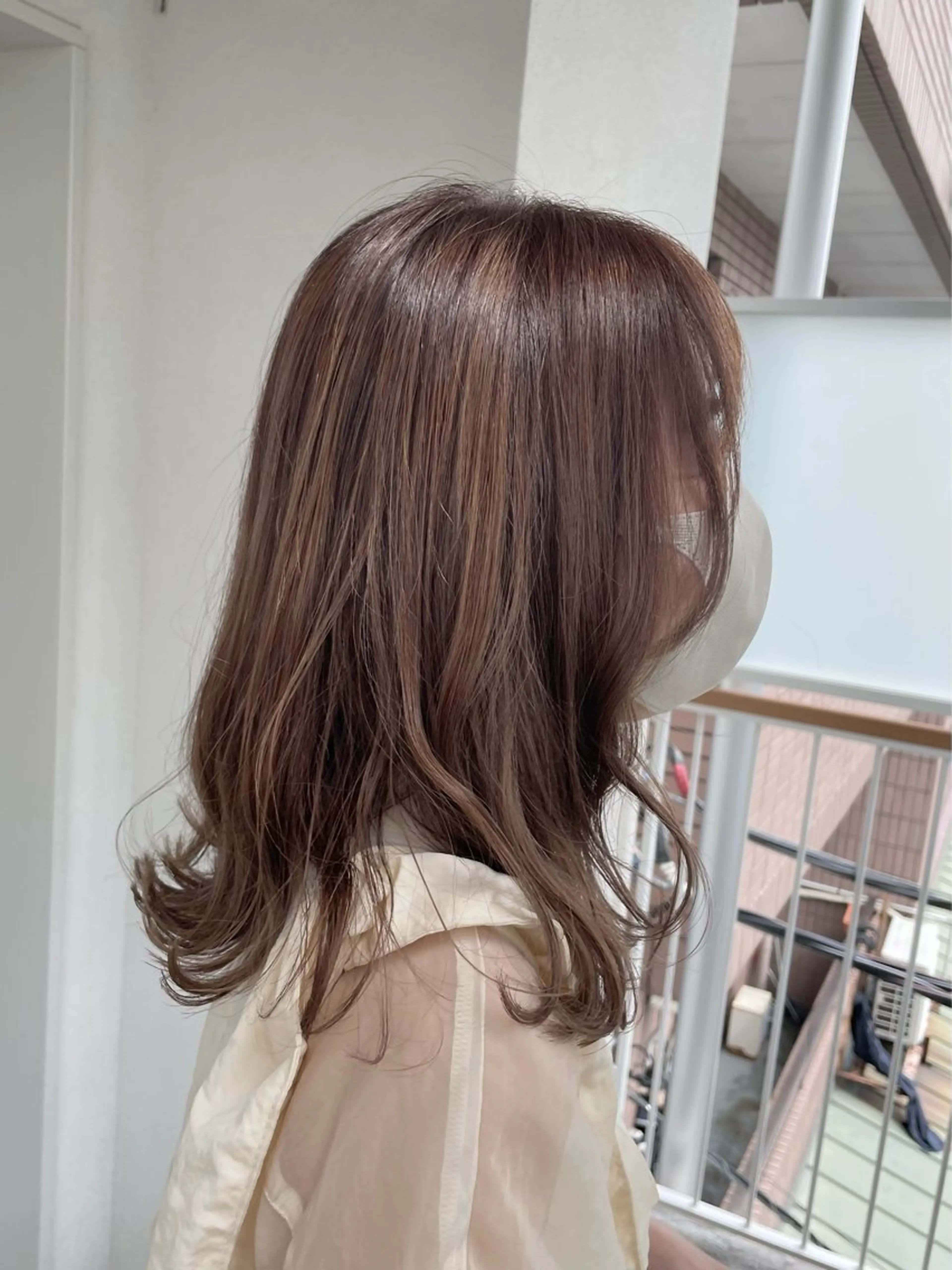 ミディアム カラー カット パーマ トリートメント ヘアセット メンズモテパーマ💙 fuwaのヘアスタイル