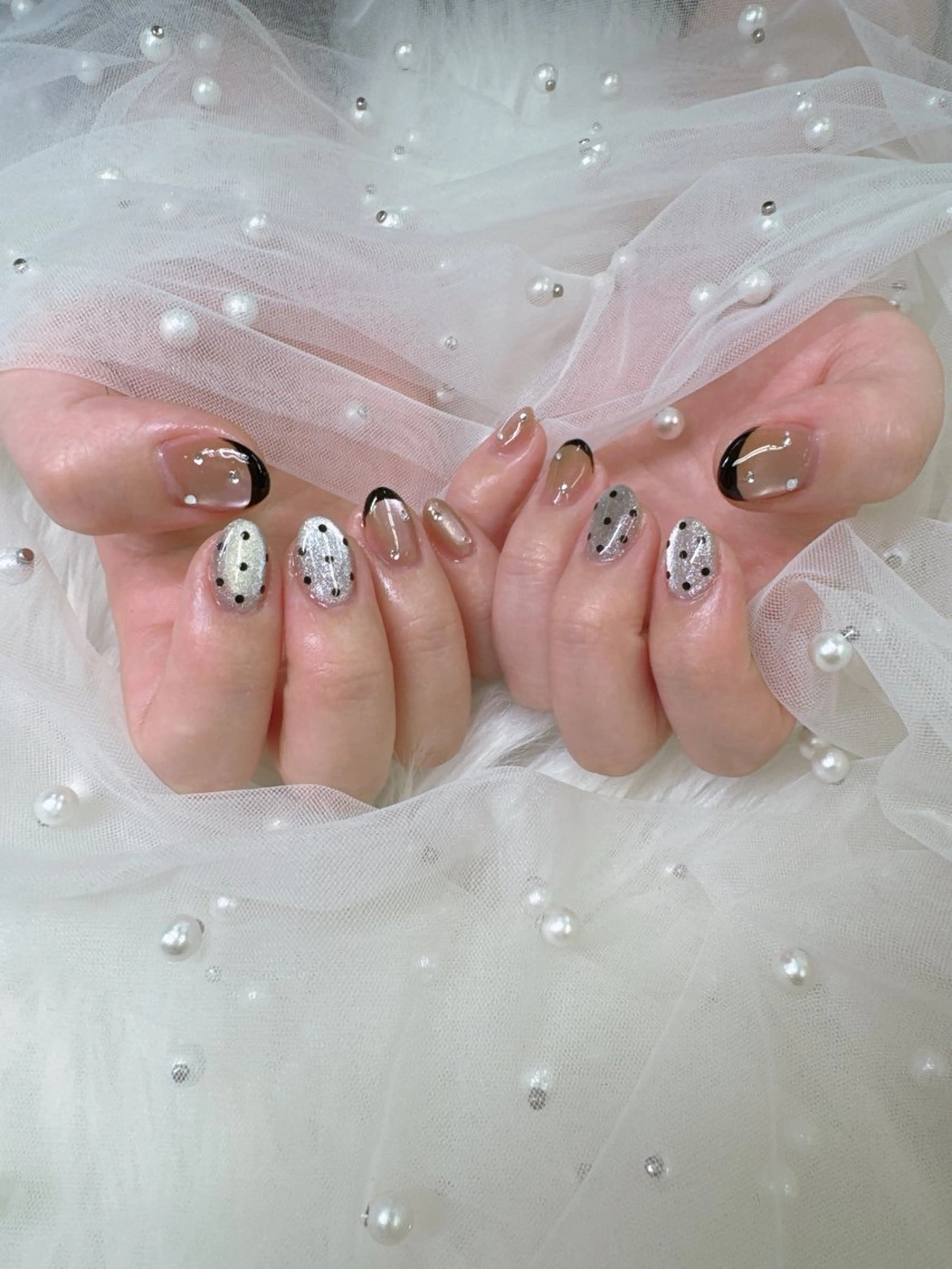 ネイル ジェルネイル ロングネイル パラジェル ハンドネイル Queeens nailのネイルデザイン