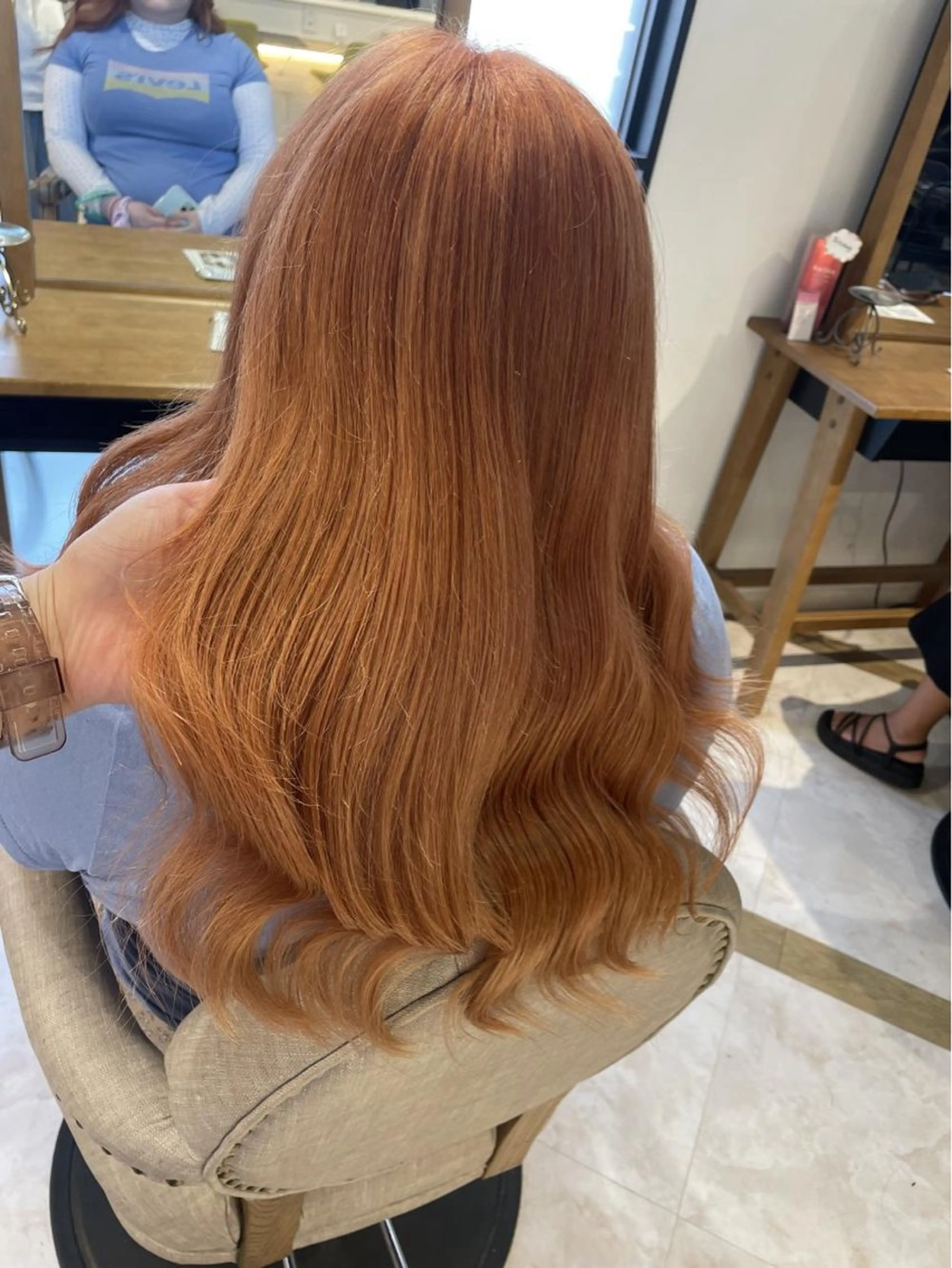 ロング カラー ブリーチ ダブルカラー グラデーションカラー ハイライトカラー インナーカラー ヘアカラー トリートメント 🖤みらい🖤カット ブリーチモデル募集のヘアスタイル