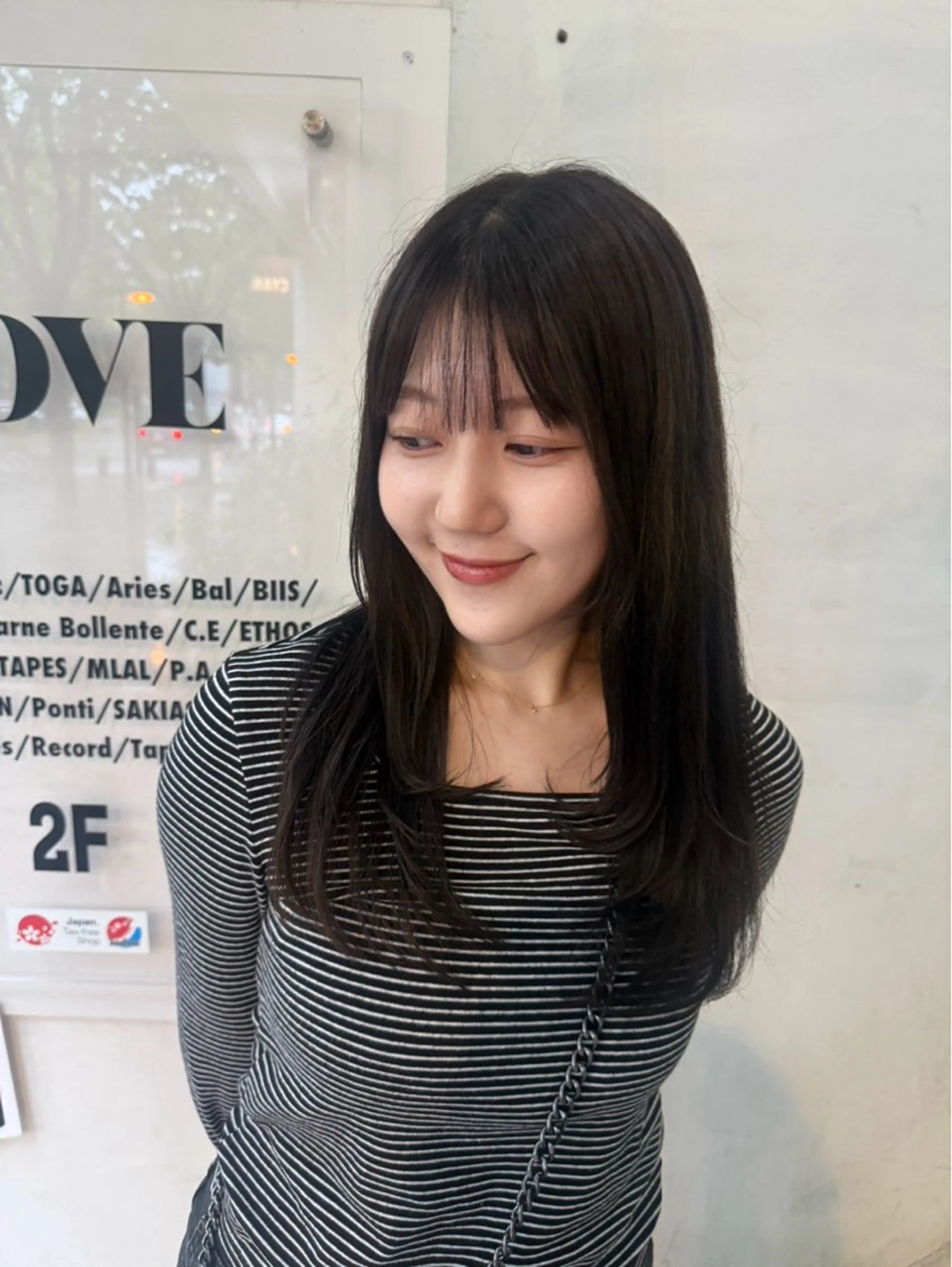 ロング カラー 井上 星良のヘアスタイル