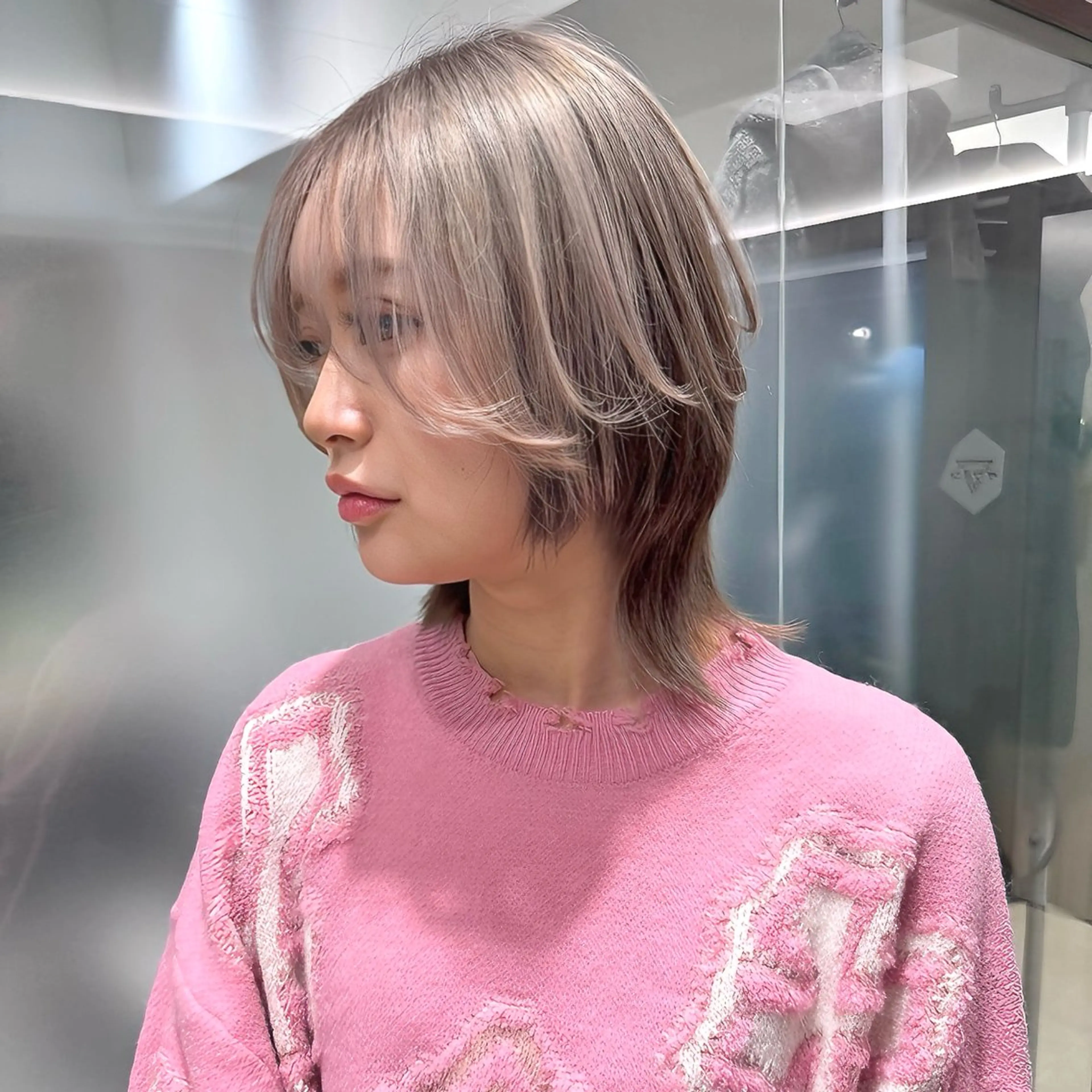 ショート カラー カット ヘアカラー トリートメント 癖毛救済✂️ボブ /髪質改善ストレートのヘアスタイル