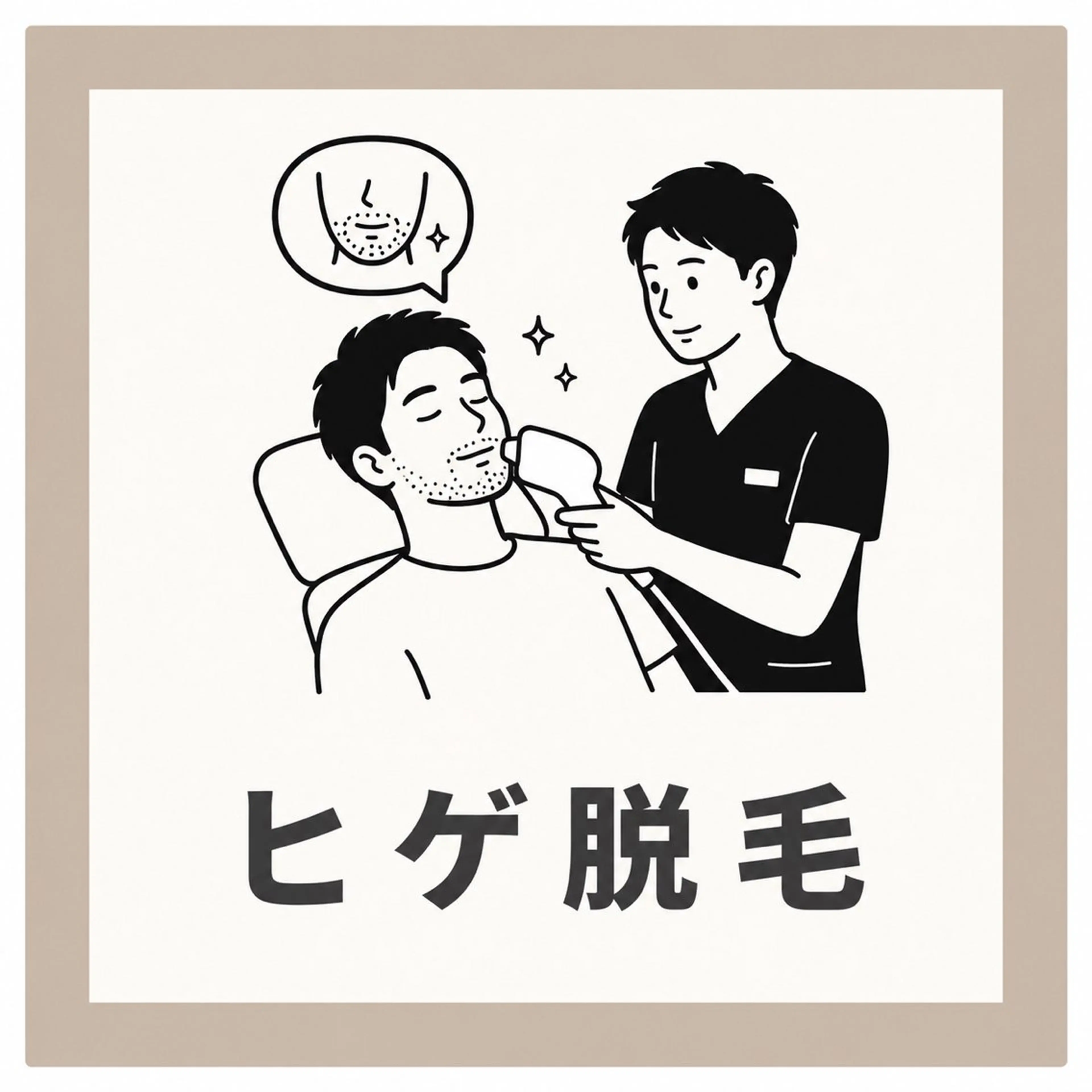 🟡ヒゲ全体脱毛の写真