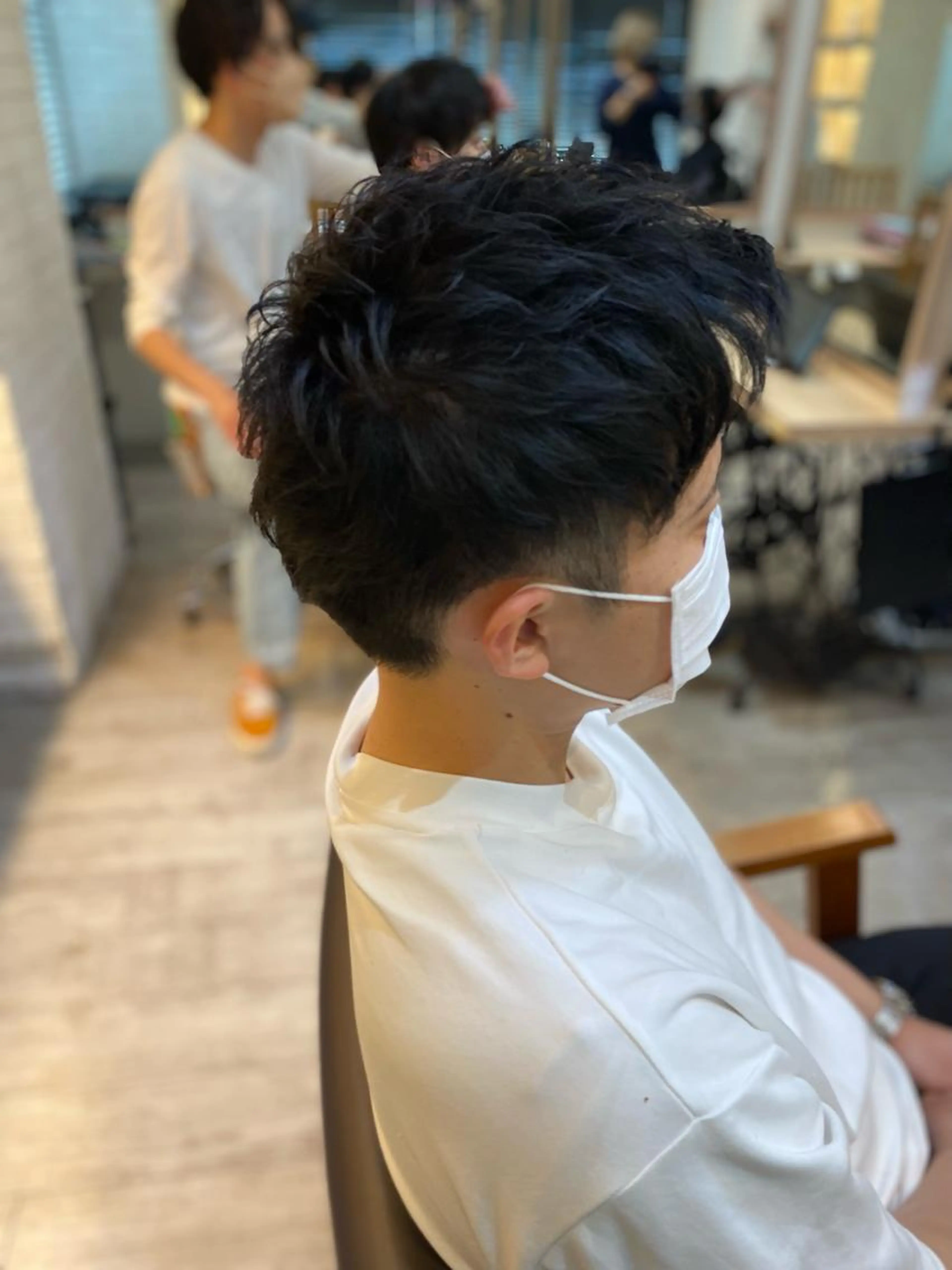 メンズシャンプーカットの写真