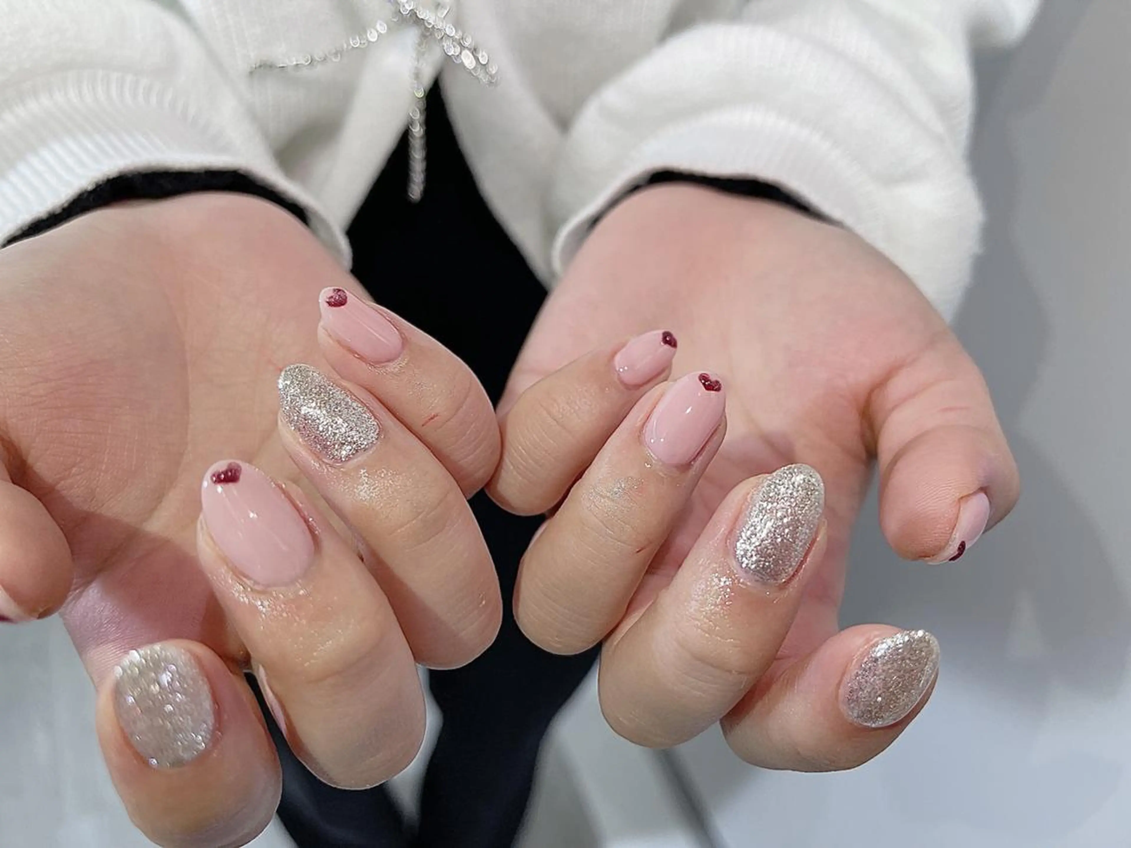 ネイル ki🍒🍒 ki ツルツルネイルのネイルデザイン