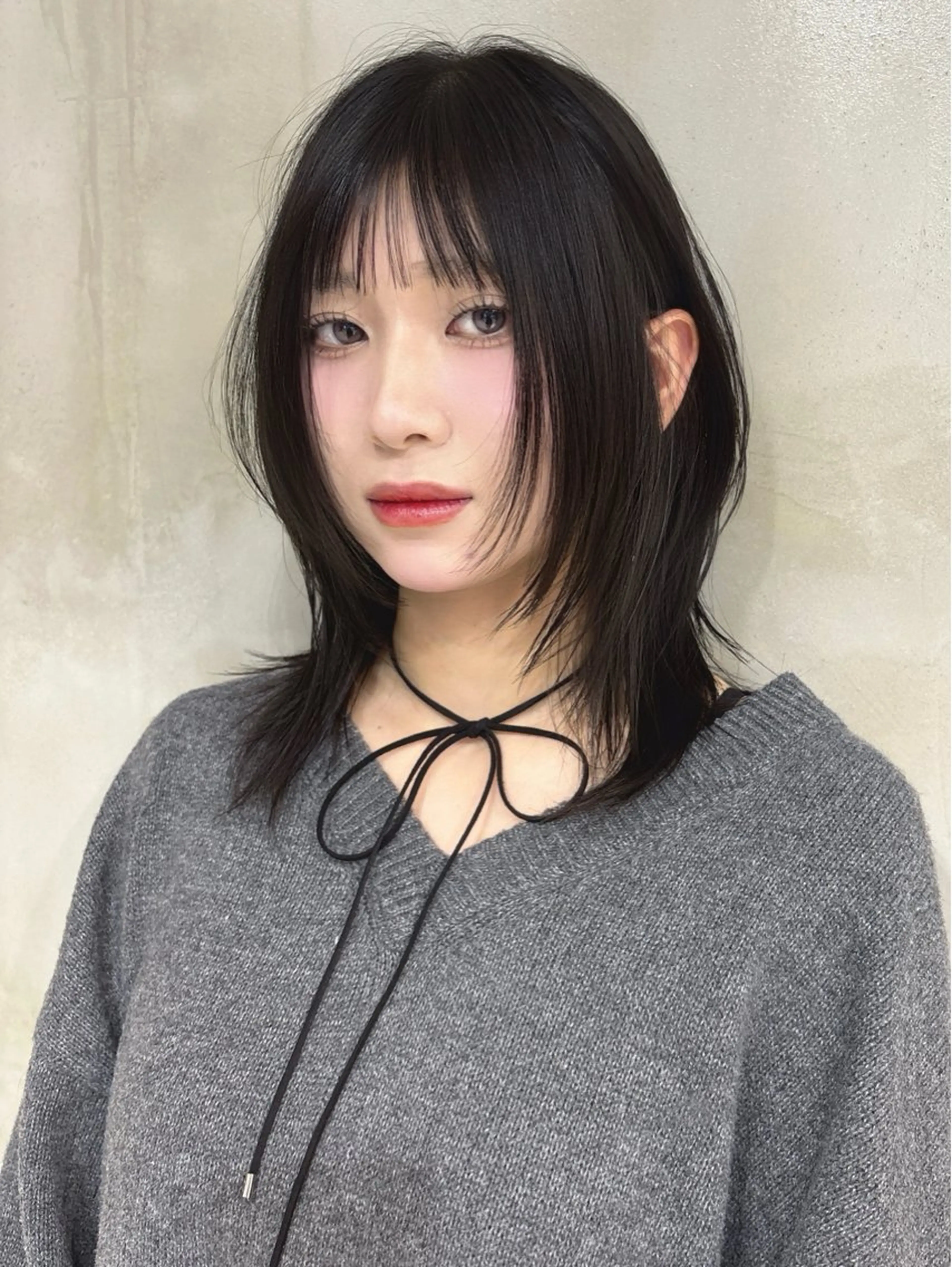 【🌷学割U24🌷】ハッシュカット✖️ケアカラー✖️シャンプースタイリング込みの写真