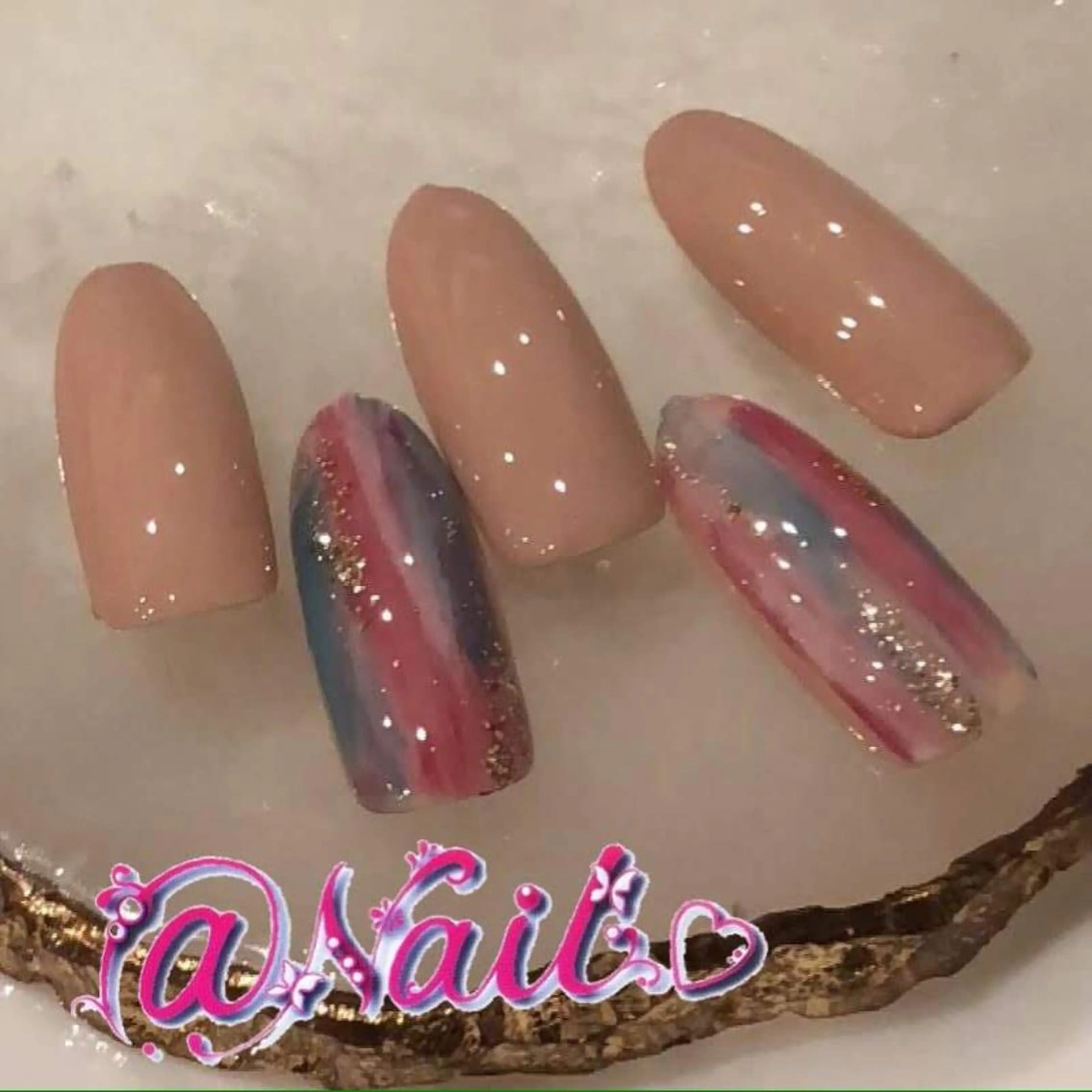 ネイル ネイルチップ 小尾 栞のネイルデザイン