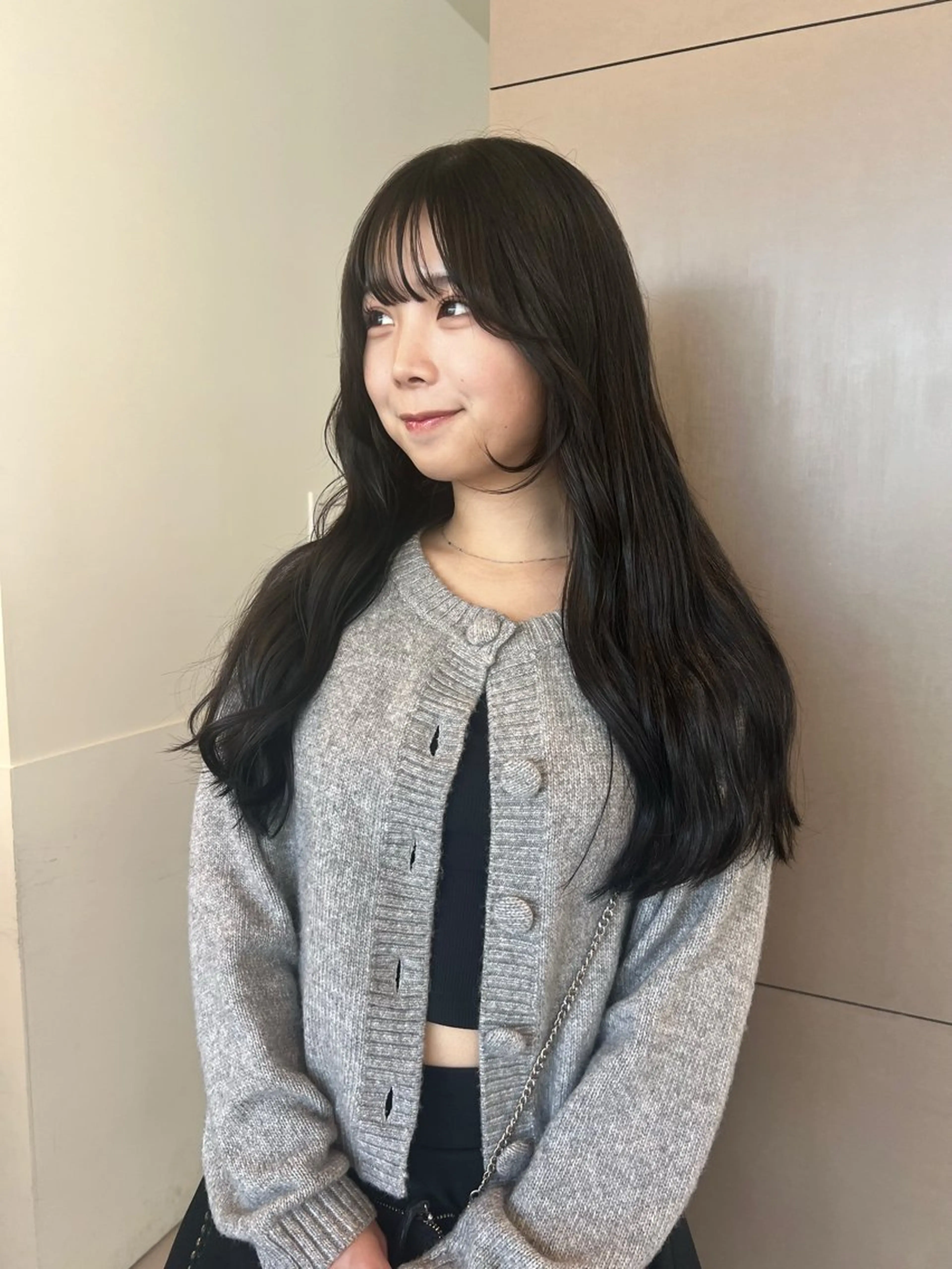 ロング カラー 顔まわりカット/透け カラー/Memi🎀のヘアスタイル