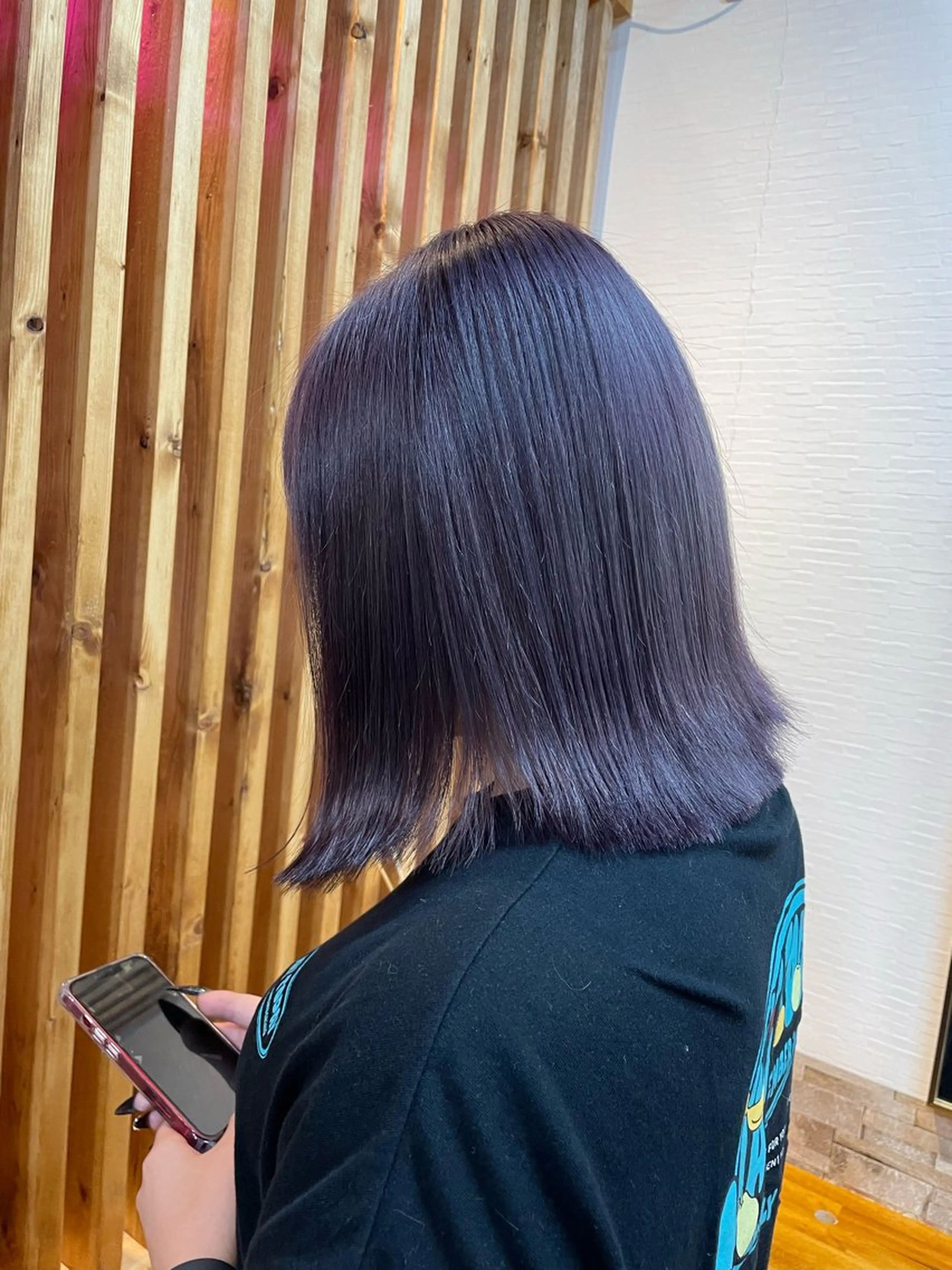 ミディアム カラー ベージュカラー グレージュ ラベンダーカラー ヘアカラー YUI/ ブリーチカラー🌷のヘアスタイル