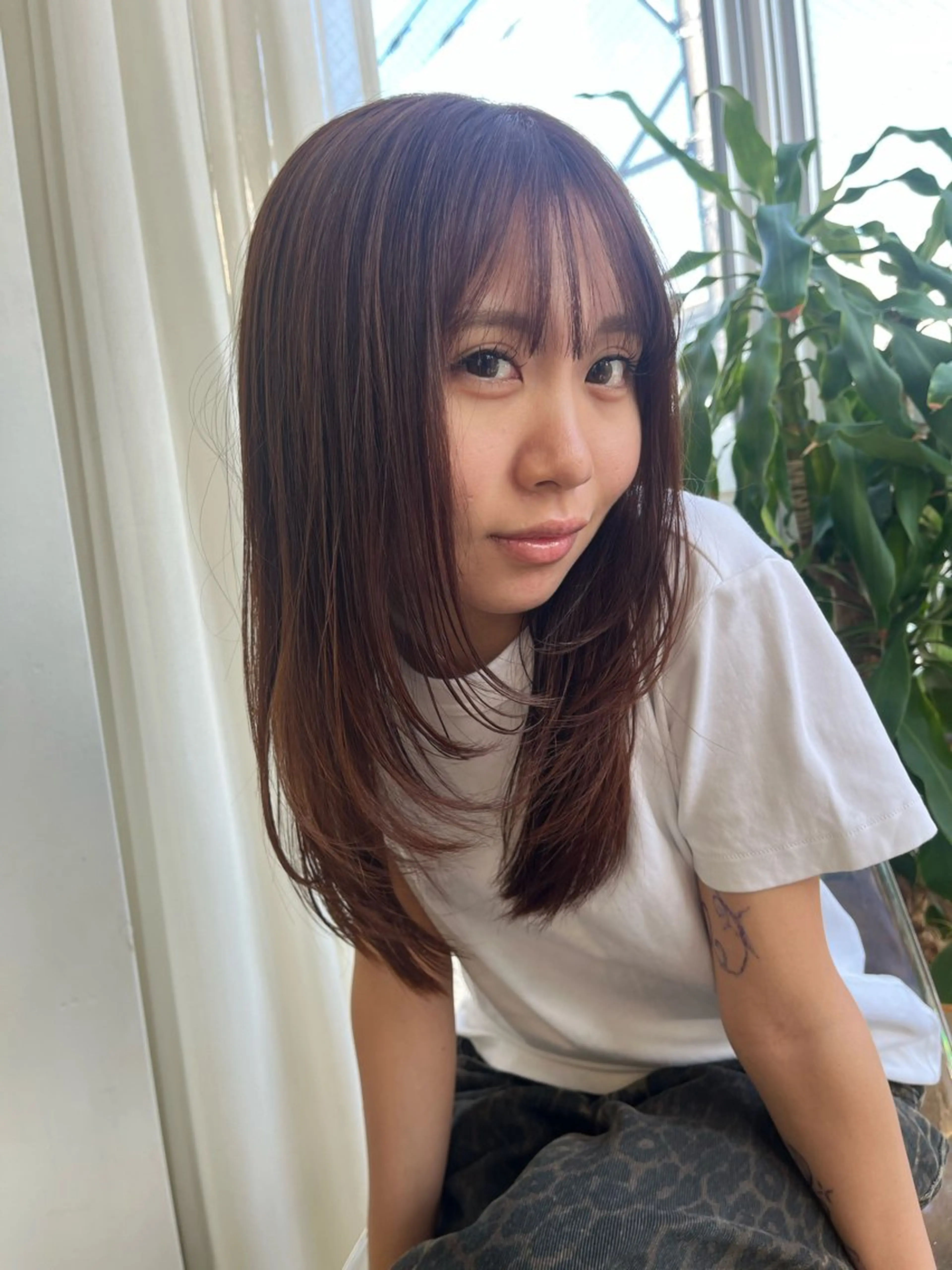 ミディアム ヘアカラー トリートメント 💜ness/ くるみ💜のヘアスタイル