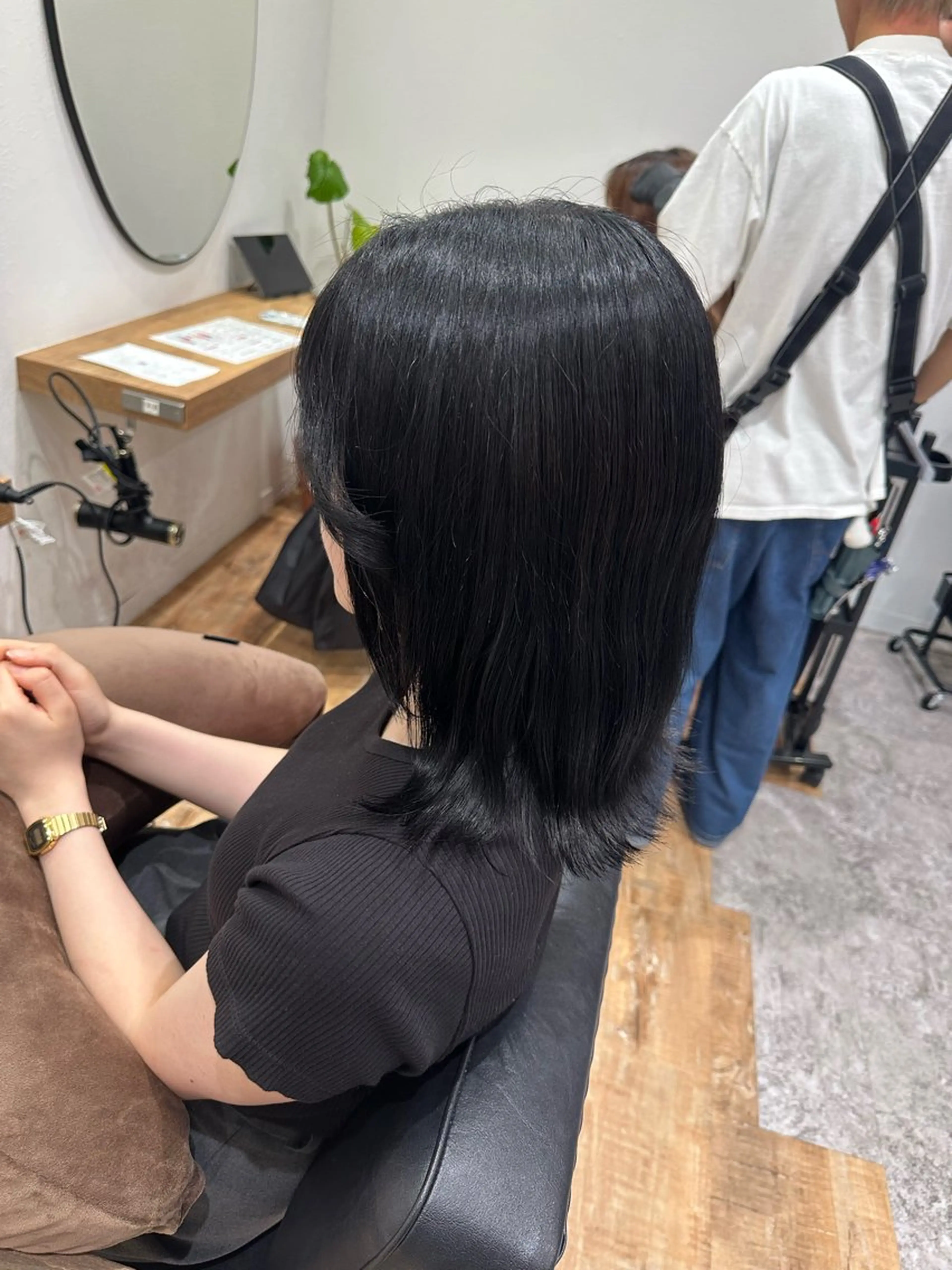 ミディアム ヘアカラー 透明感イルミナカラー /寒色/MOMOKAのヘアスタイル