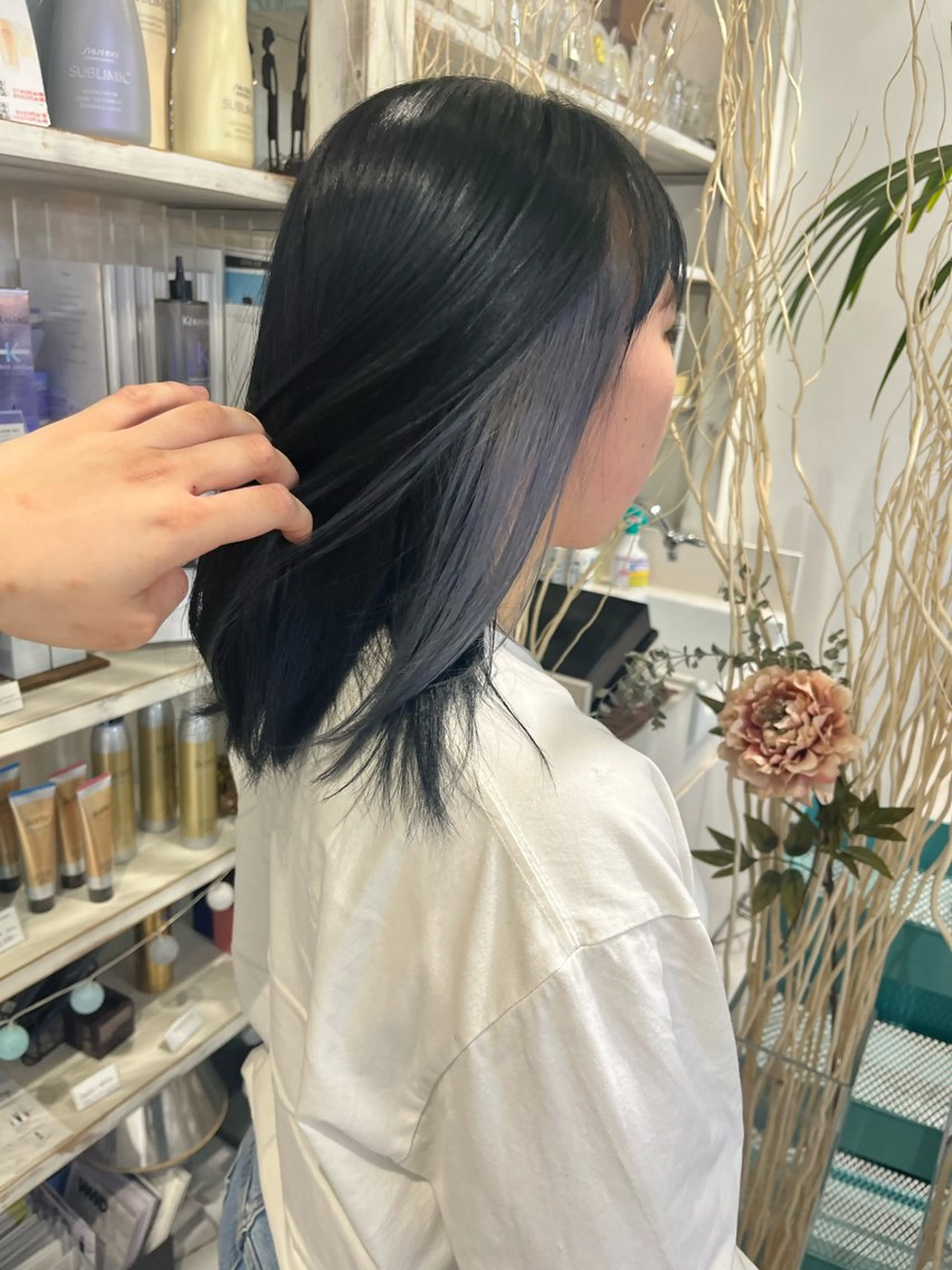 ミディアム カラー カーリーパーマ/ パーマ/SAKURAのヘアスタイル